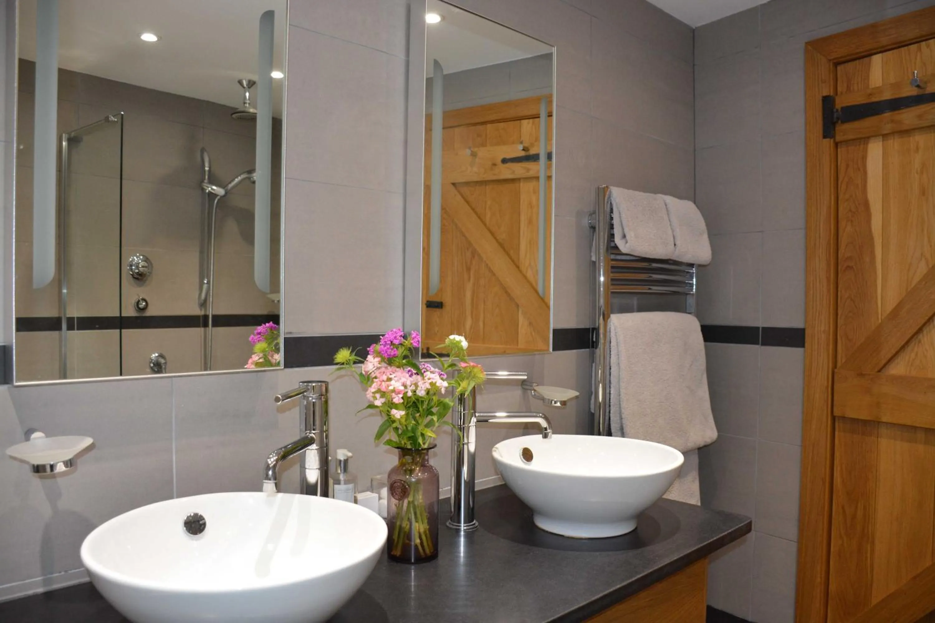 Shower in Kerswell Farmhouse