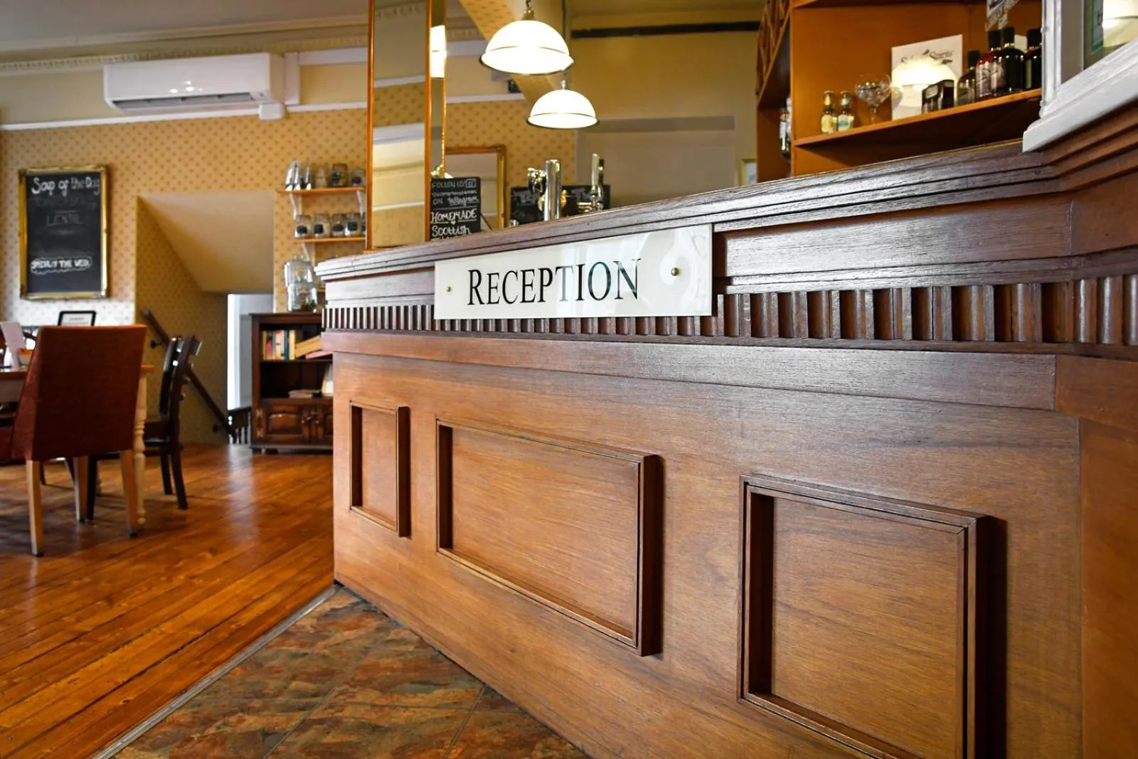 Lobby or reception in The Corner House Hotel