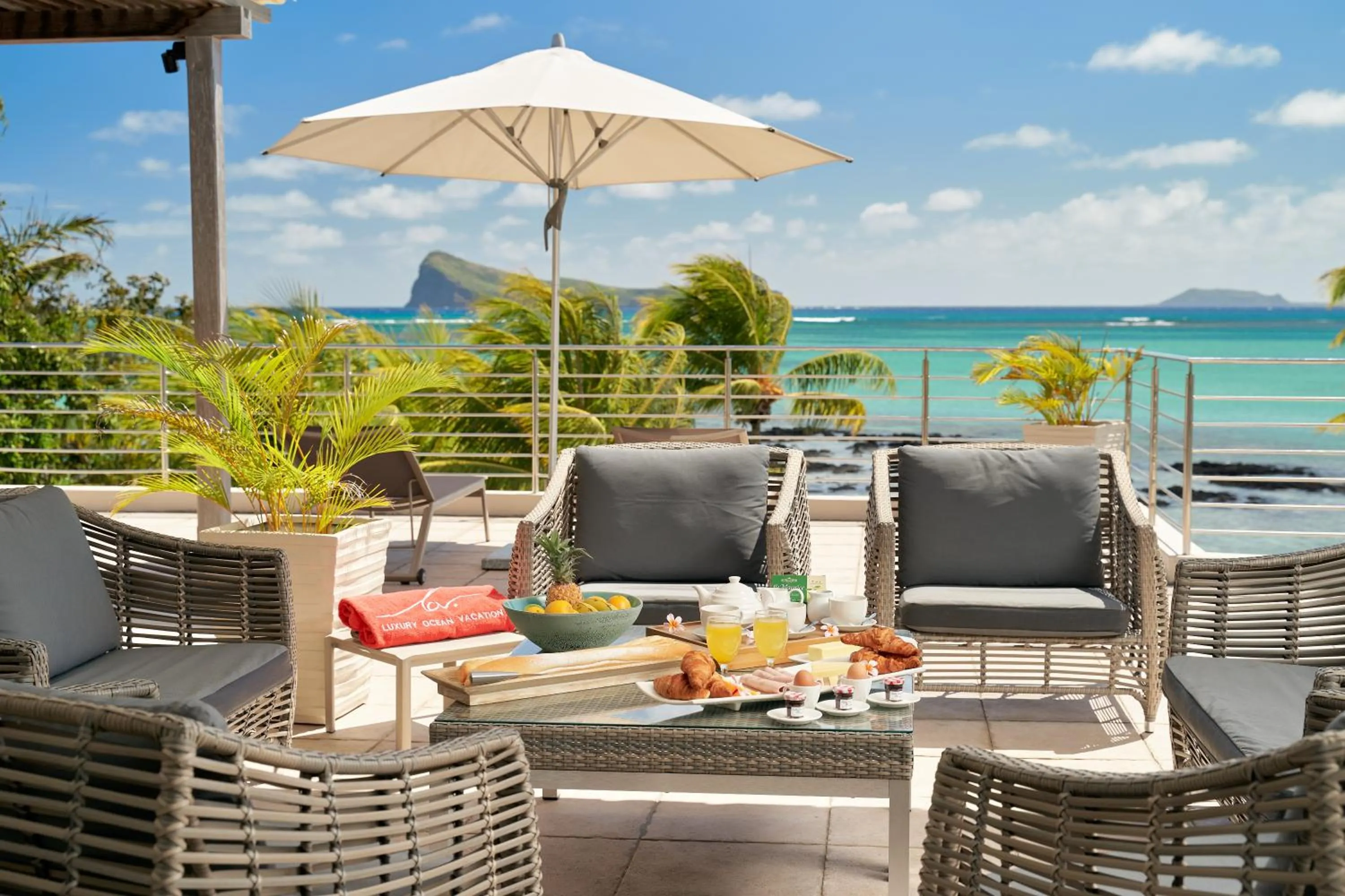 Balcony/Terrace in Cape Point Seafront by LOV Mauritius