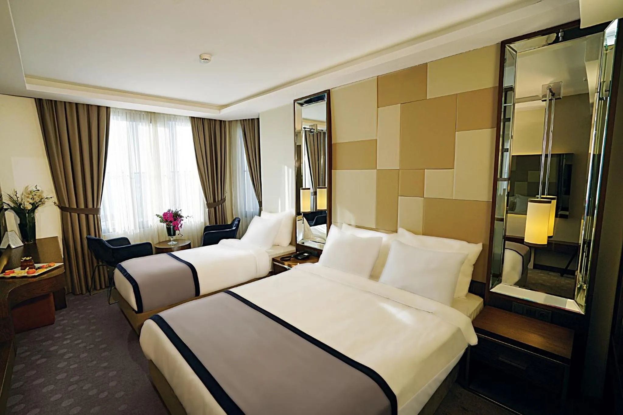 Decorative detail, Bed in The Biancho Hotel Pera