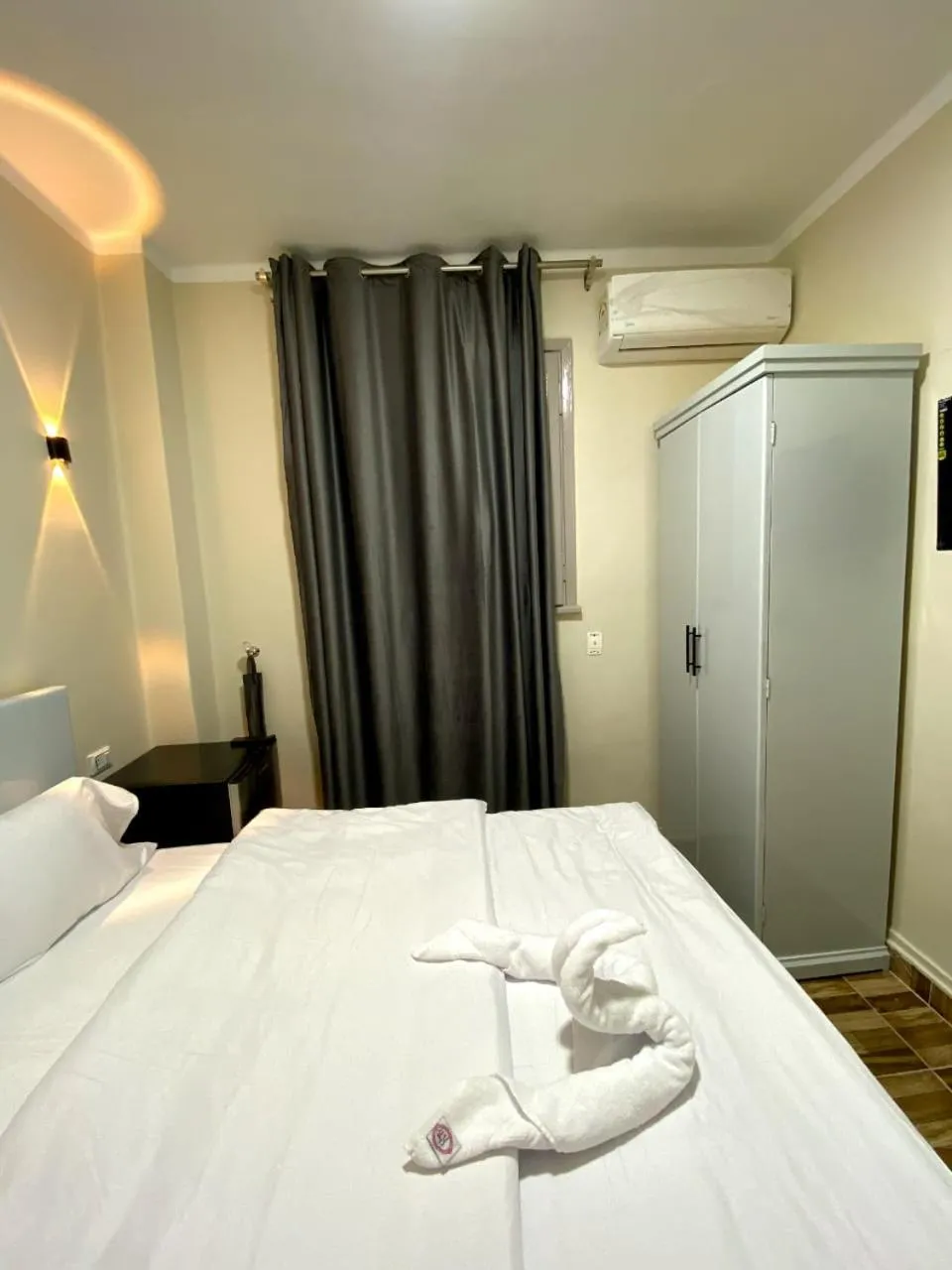 Bed in Sky light hotel