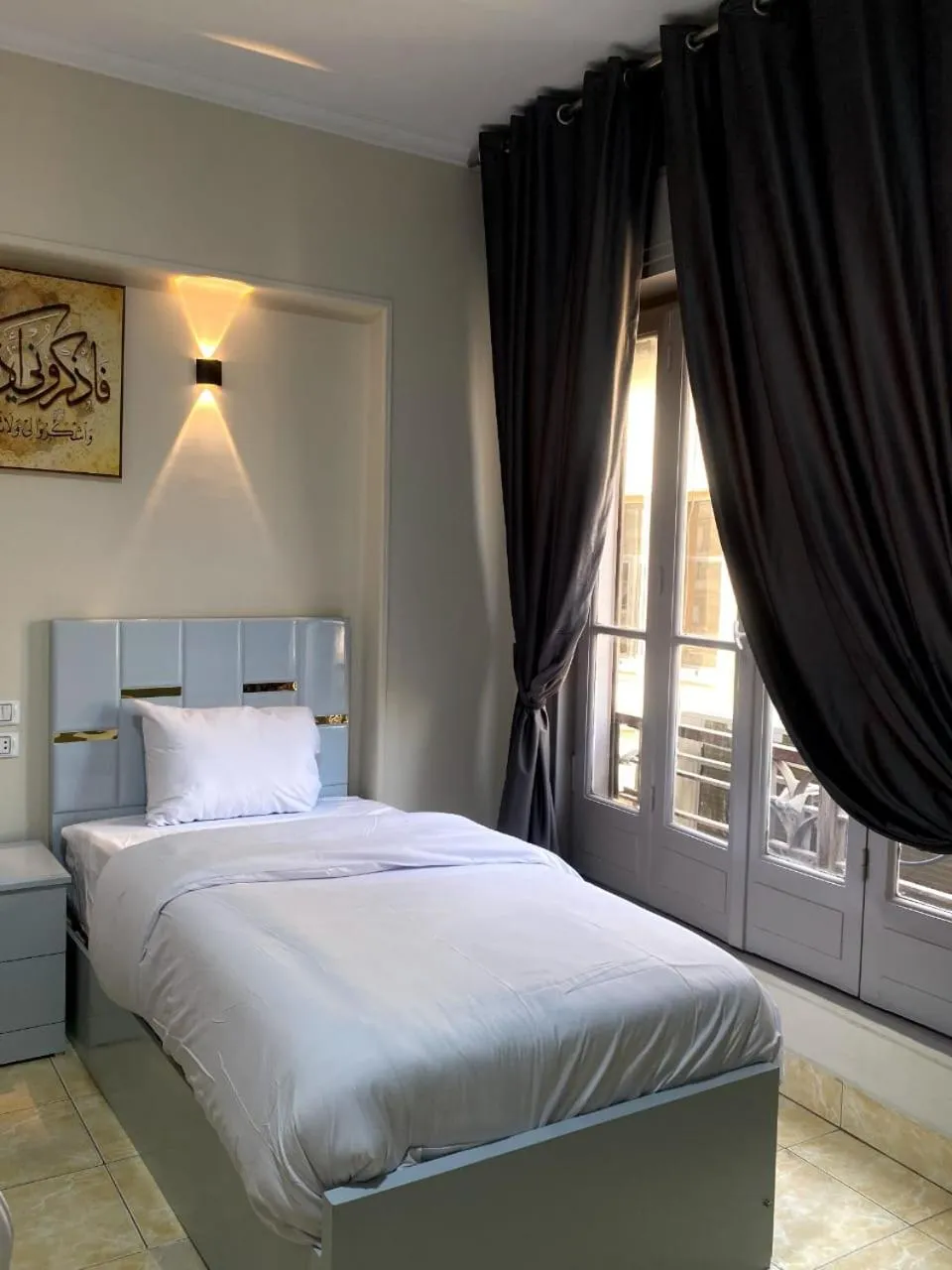 Bed in Sky light hotel