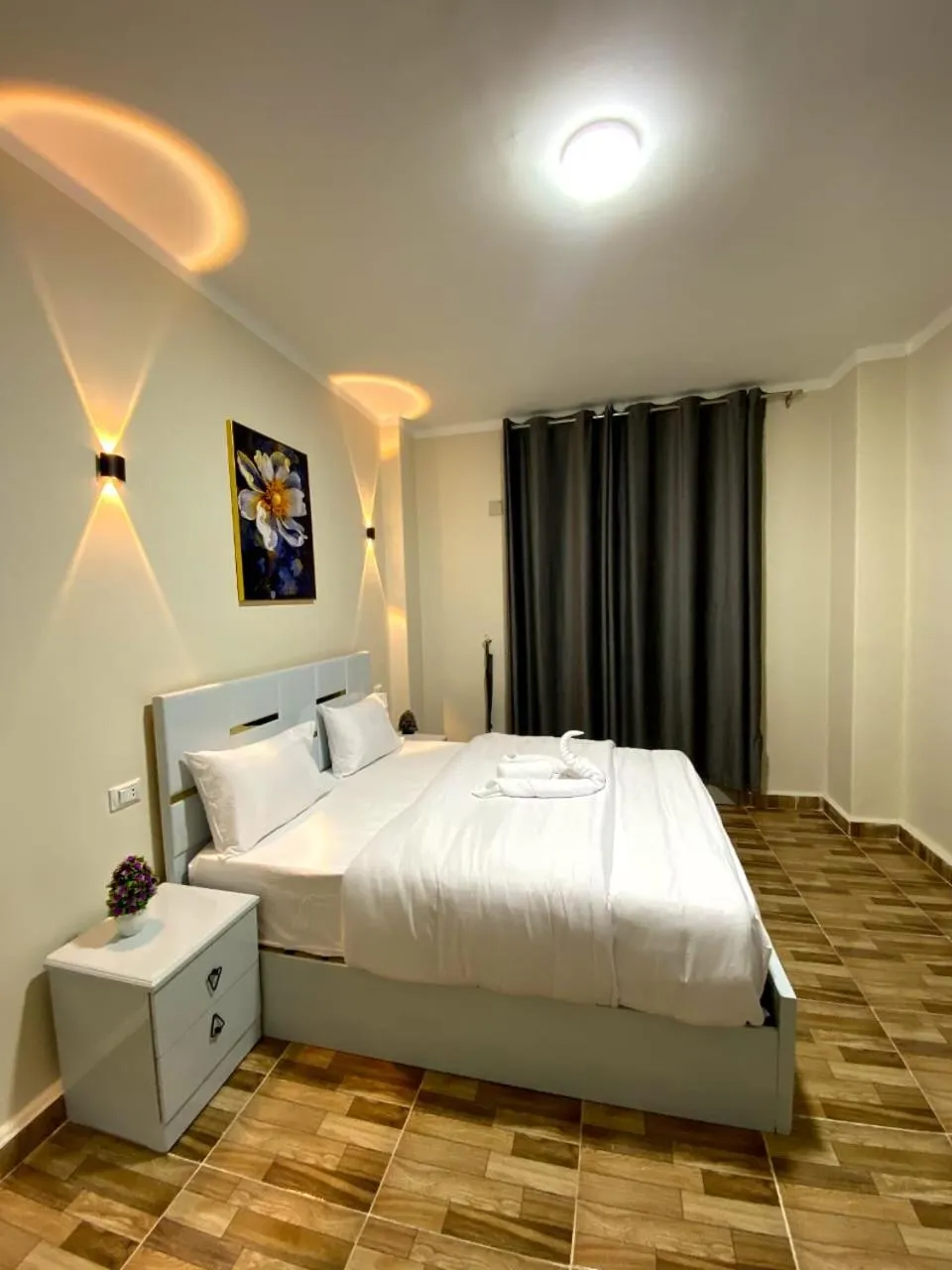 Bed in Sky light hotel