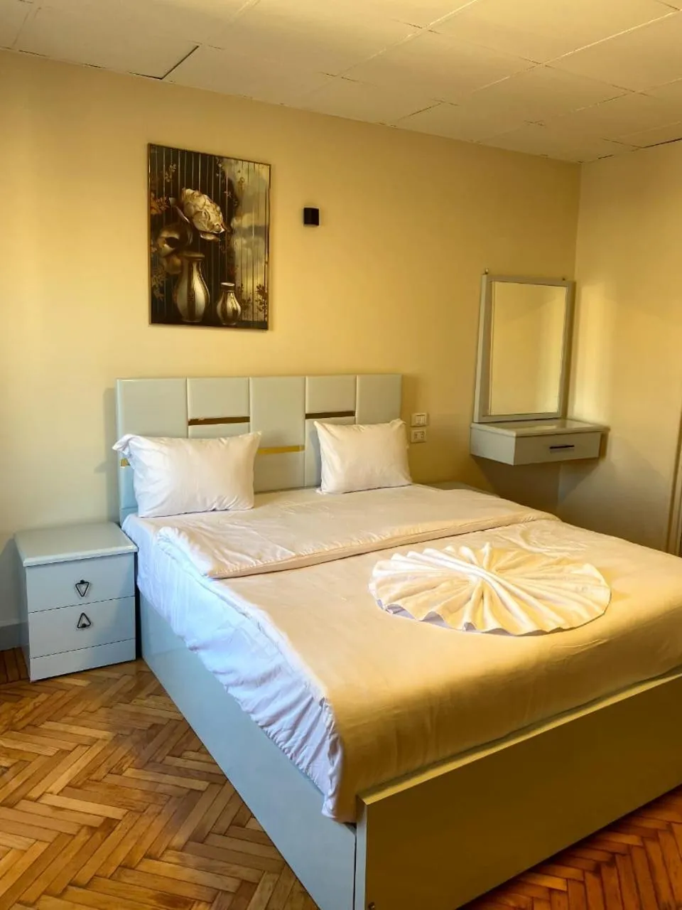 Bed in Sky light hotel