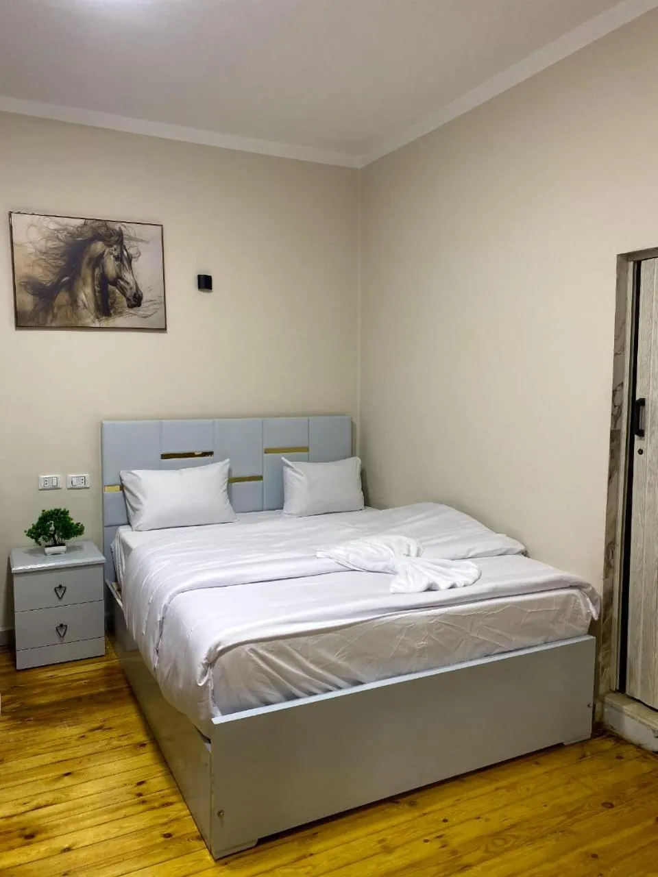 Bed in Sky light hotel