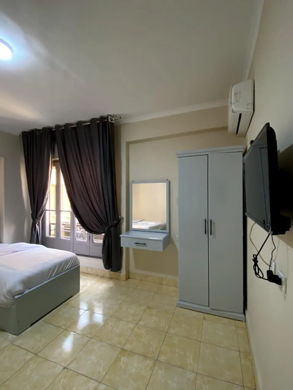 Bed in Sky light hotel