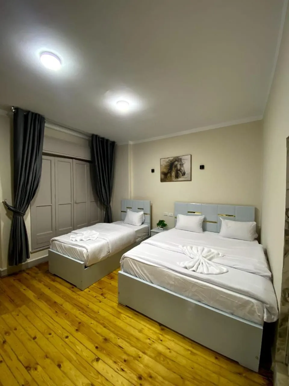 Bed in Sky light hotel