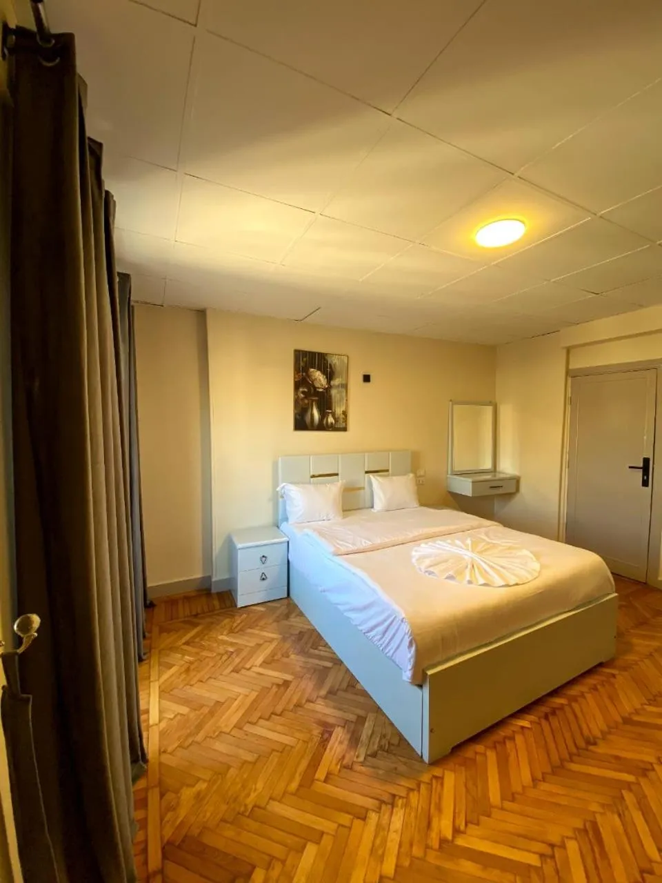 Bed in Sky light hotel