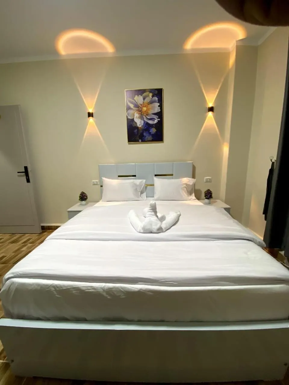 Bed in Sky light hotel