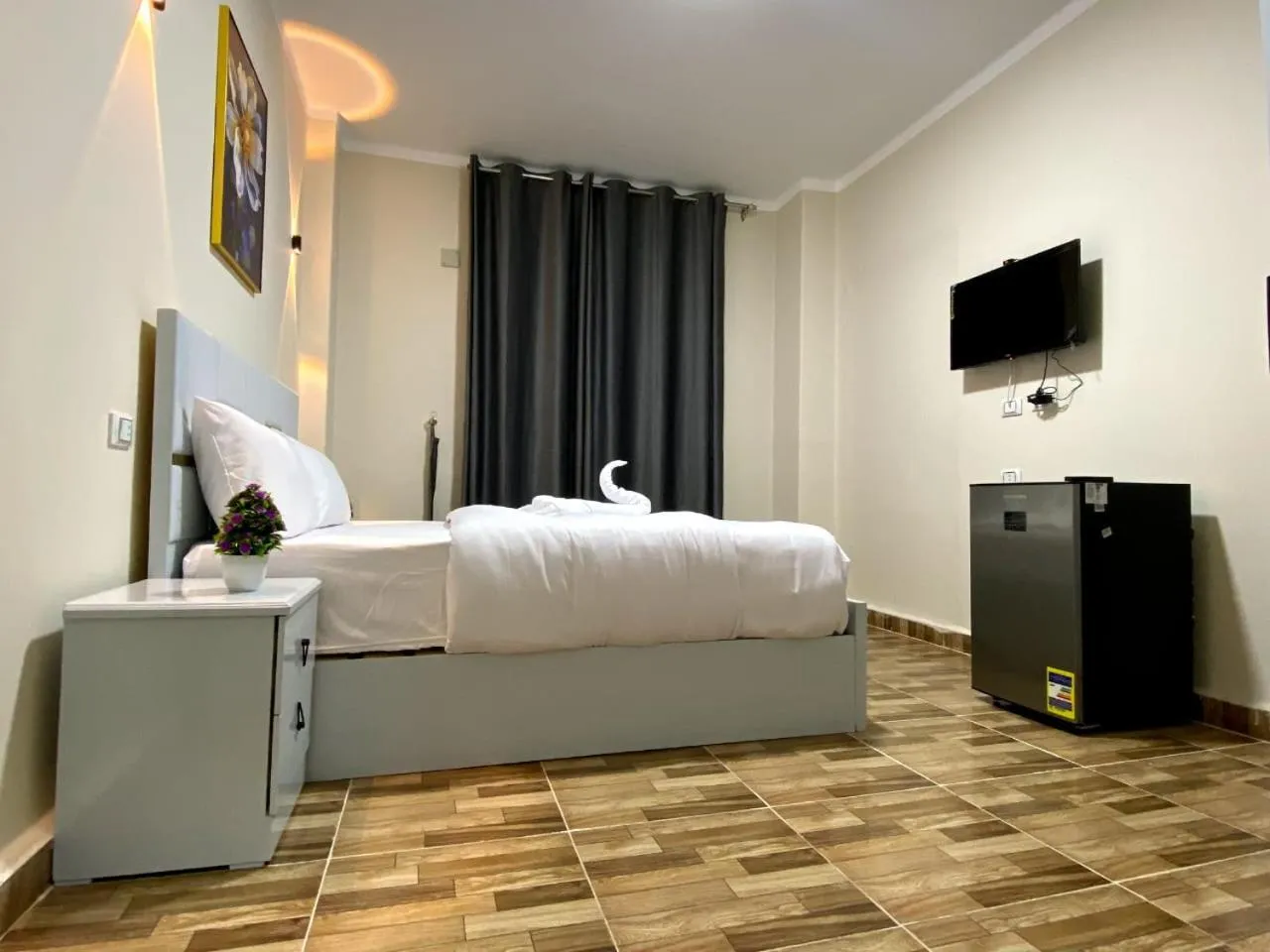 Bed in Sky light hotel