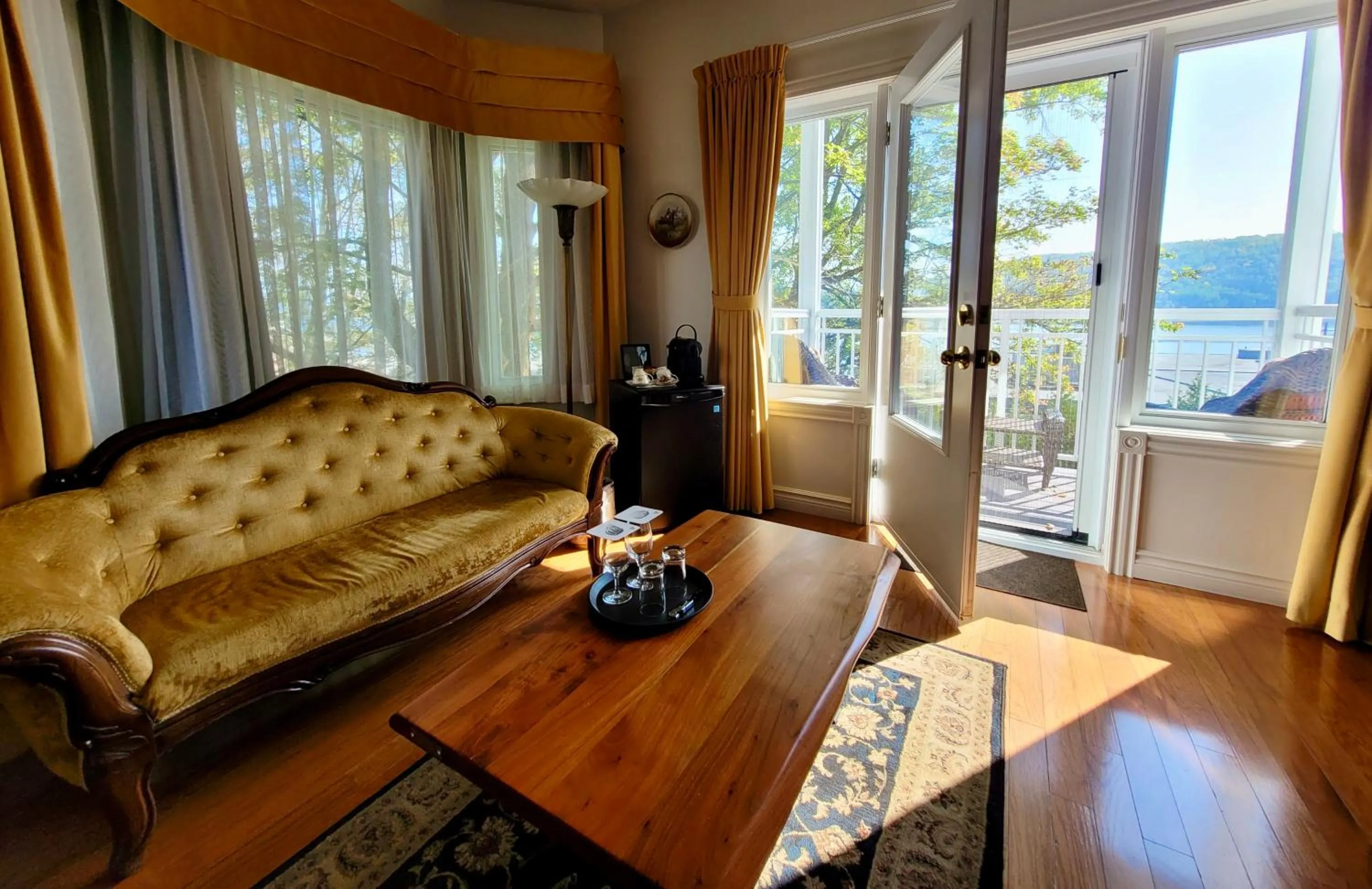 Balcony/Terrace in Auberge Sous les Arbres