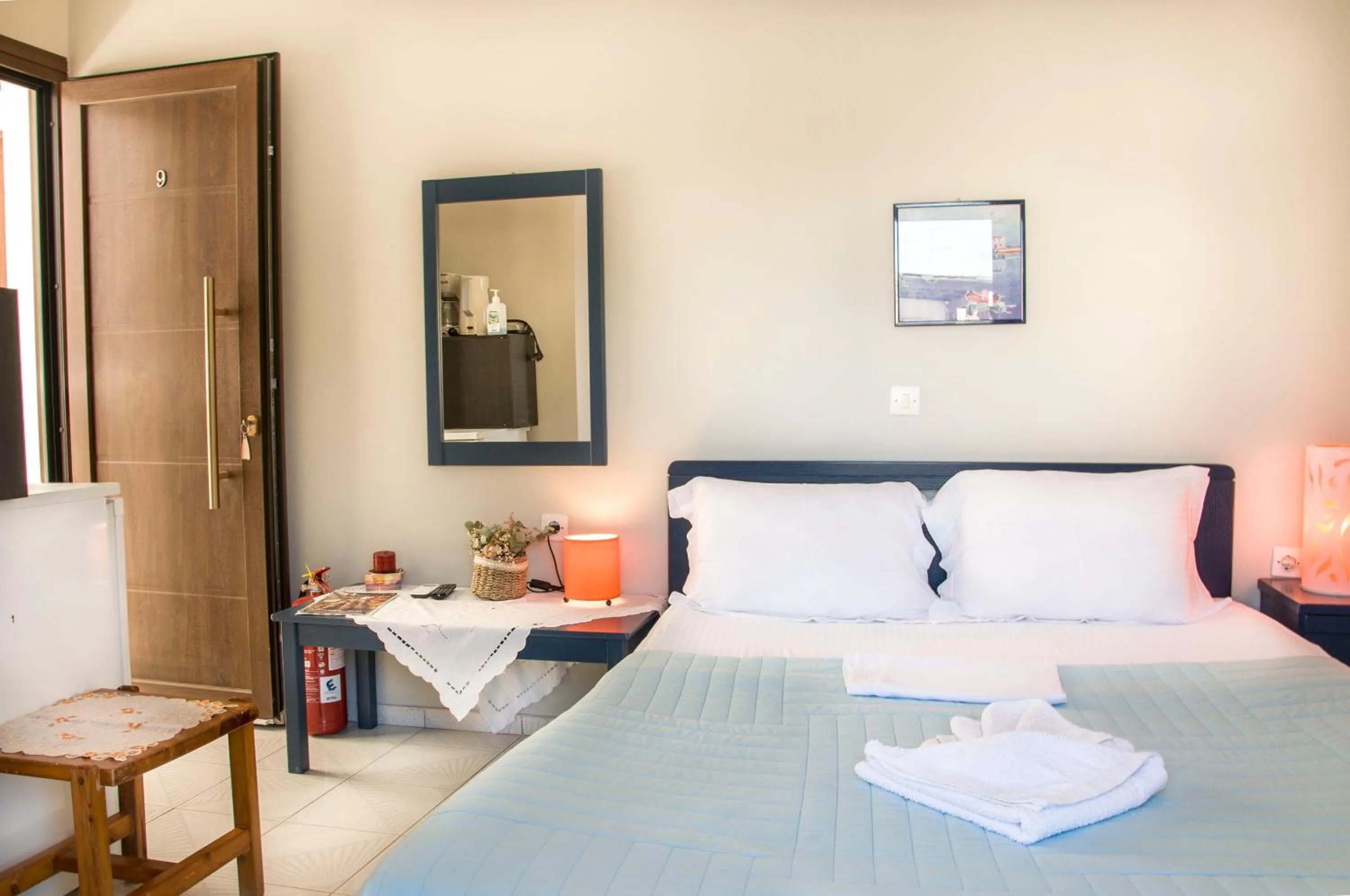 View (from property/room), Bed in Christina Rooms