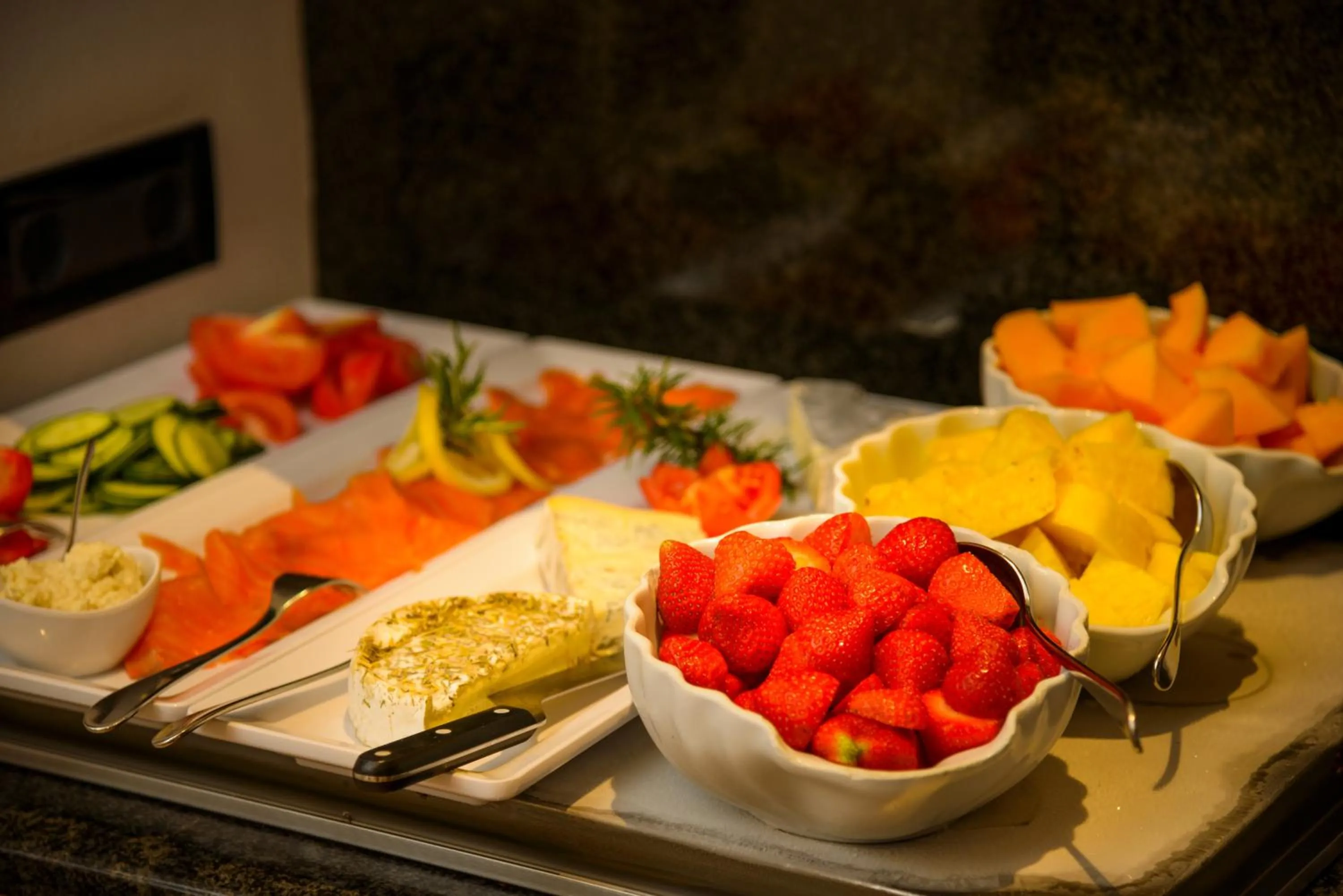 Buffet breakfast in Ruster Resort