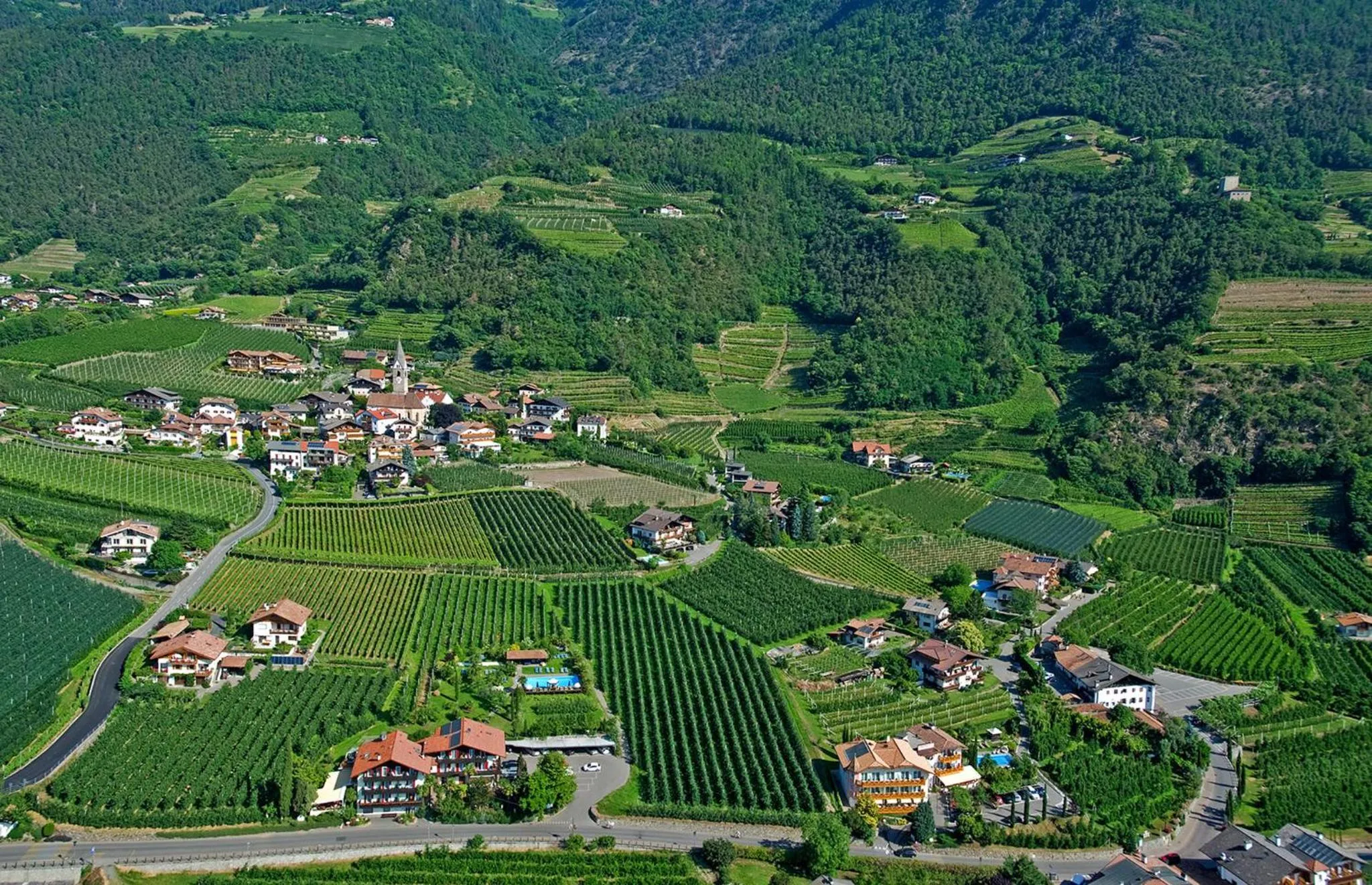 Bird's eye view in Ruster Resort