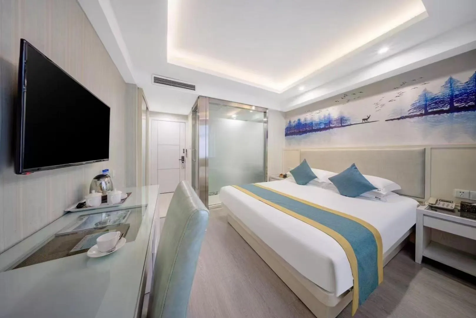 Bed in Yiwu Ruifeng Hotel