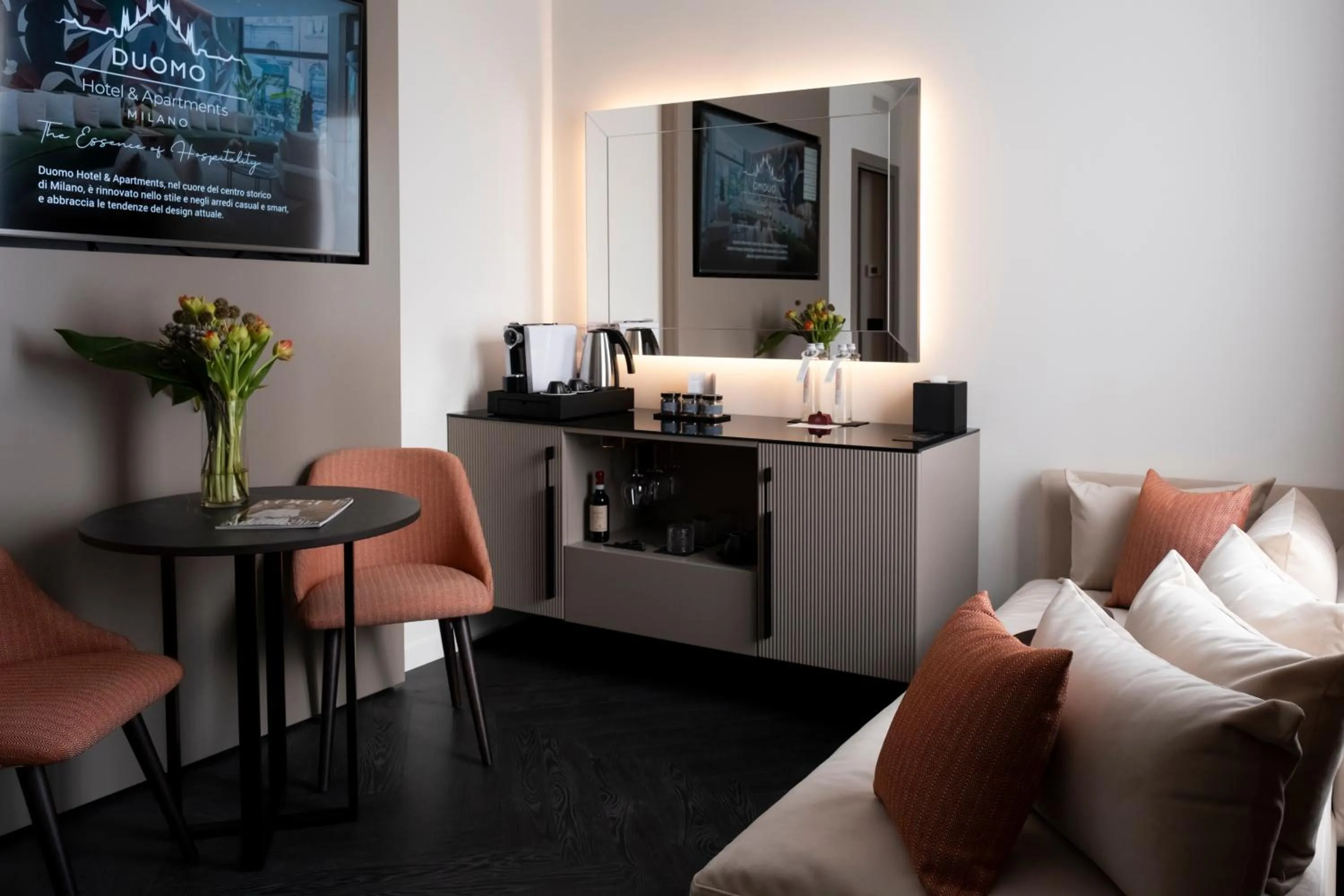 Coffee/tea facilities in Duomo Hotel & Apartments
