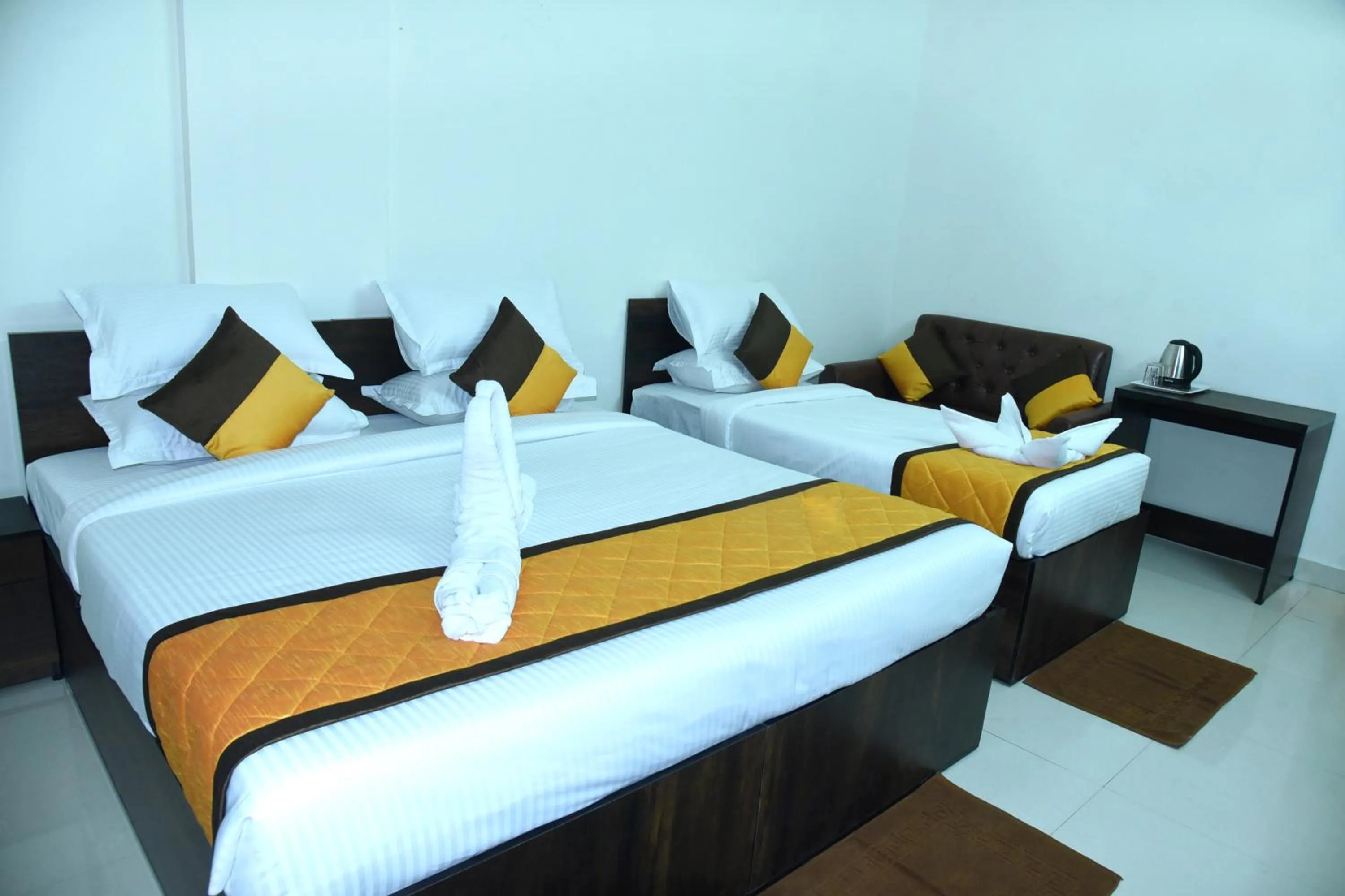 Bed in Grand View Hotel