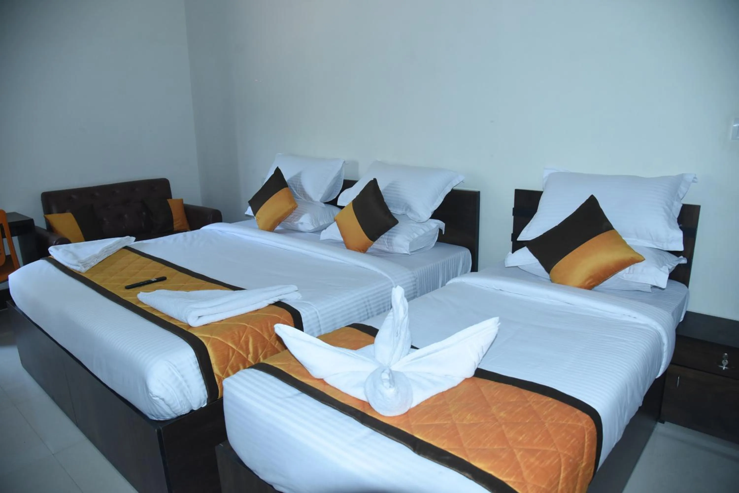 Bed in Grand View Hotel