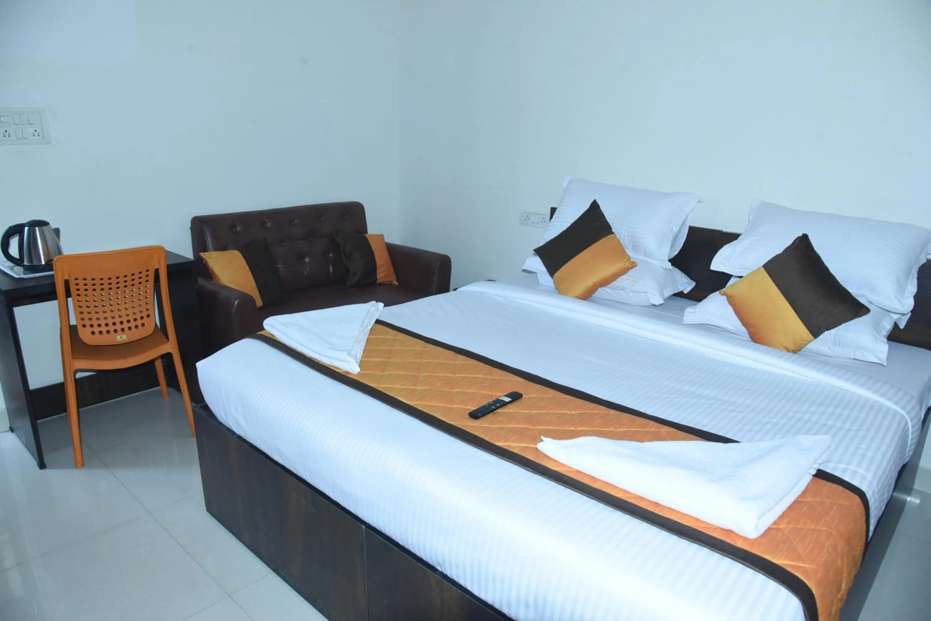 Bed in Grand View Hotel