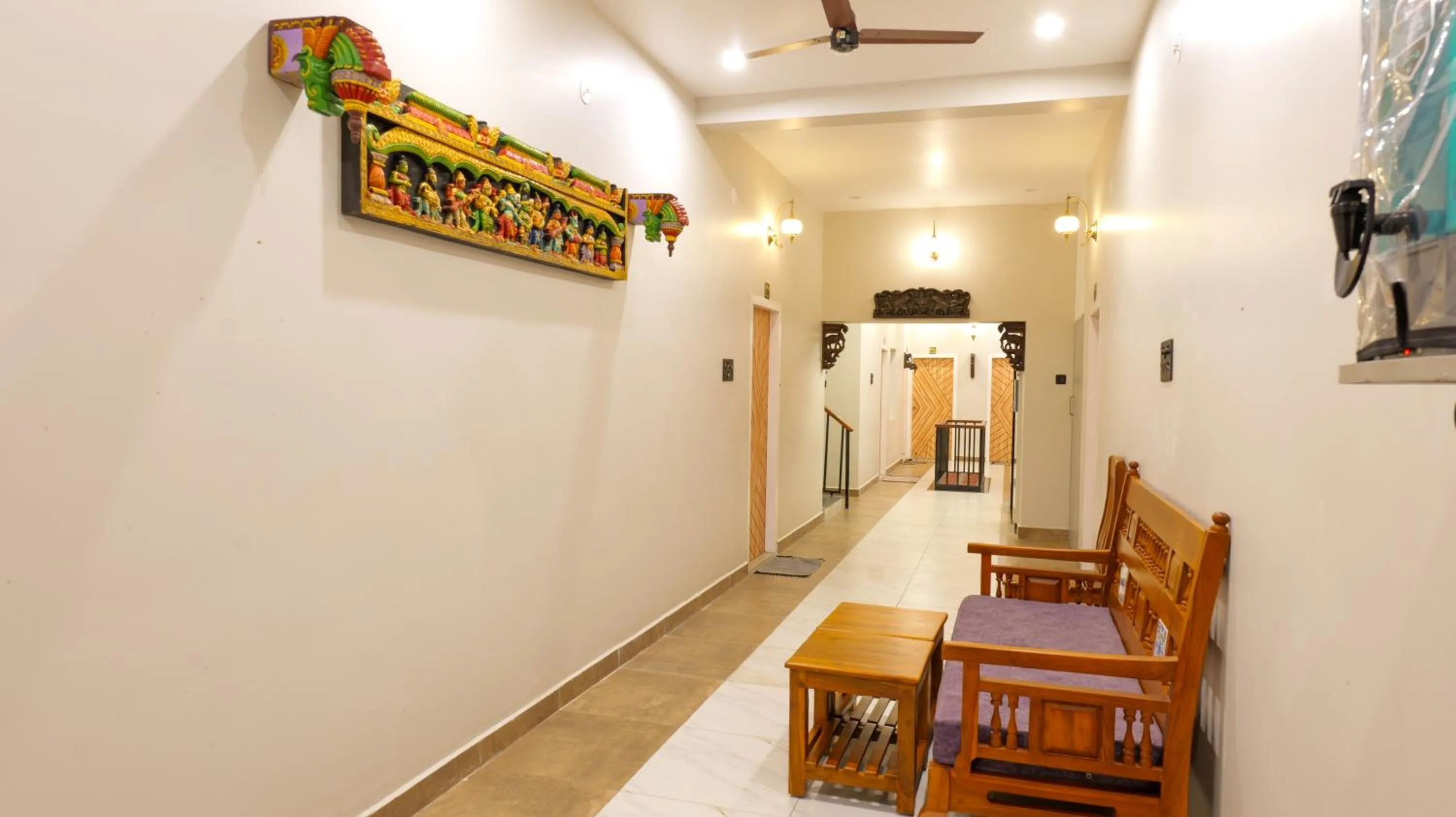 Seating area in Dwaraka Resorts