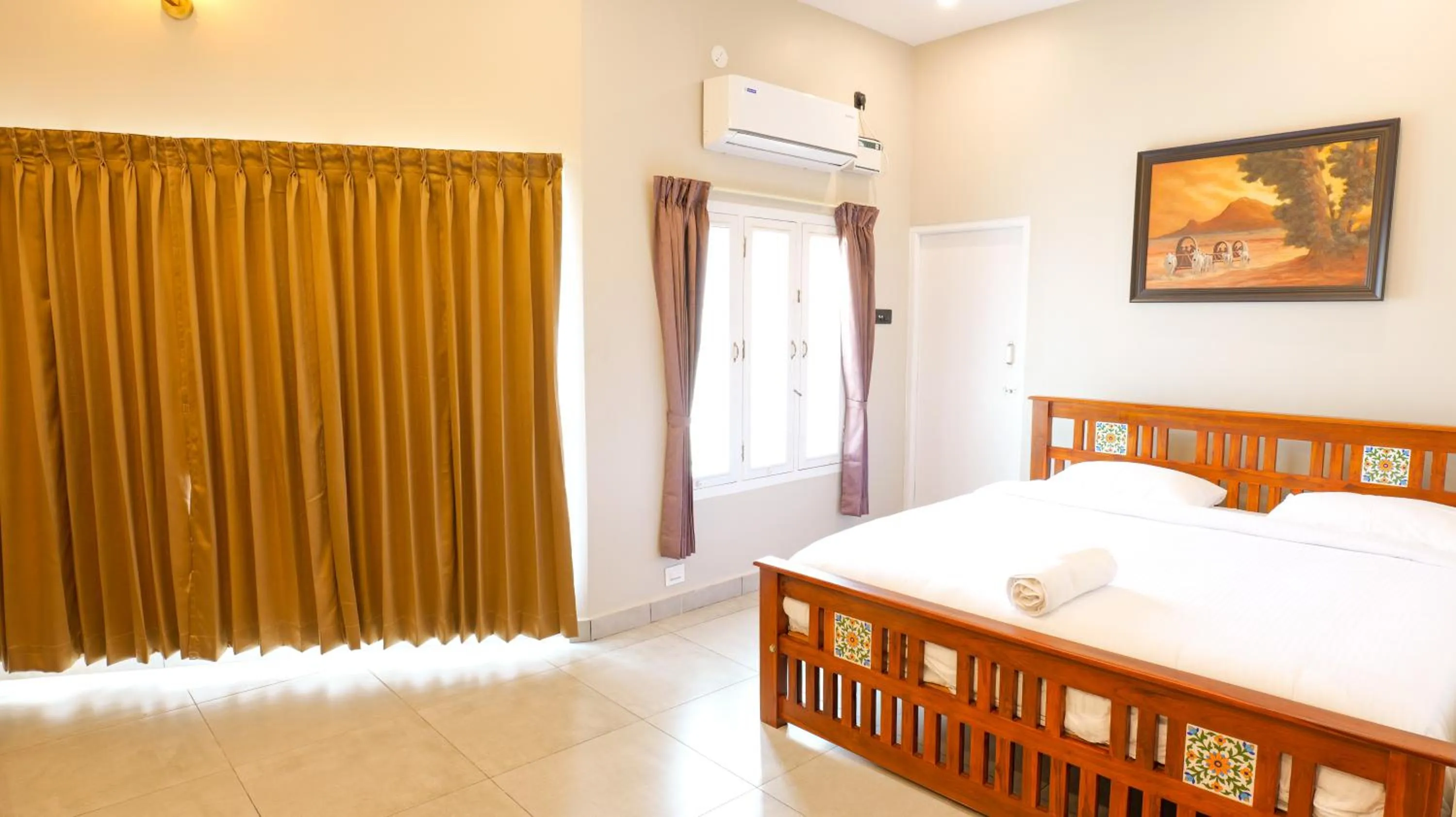 Photo of the whole room, Bed in Dwaraka Resorts