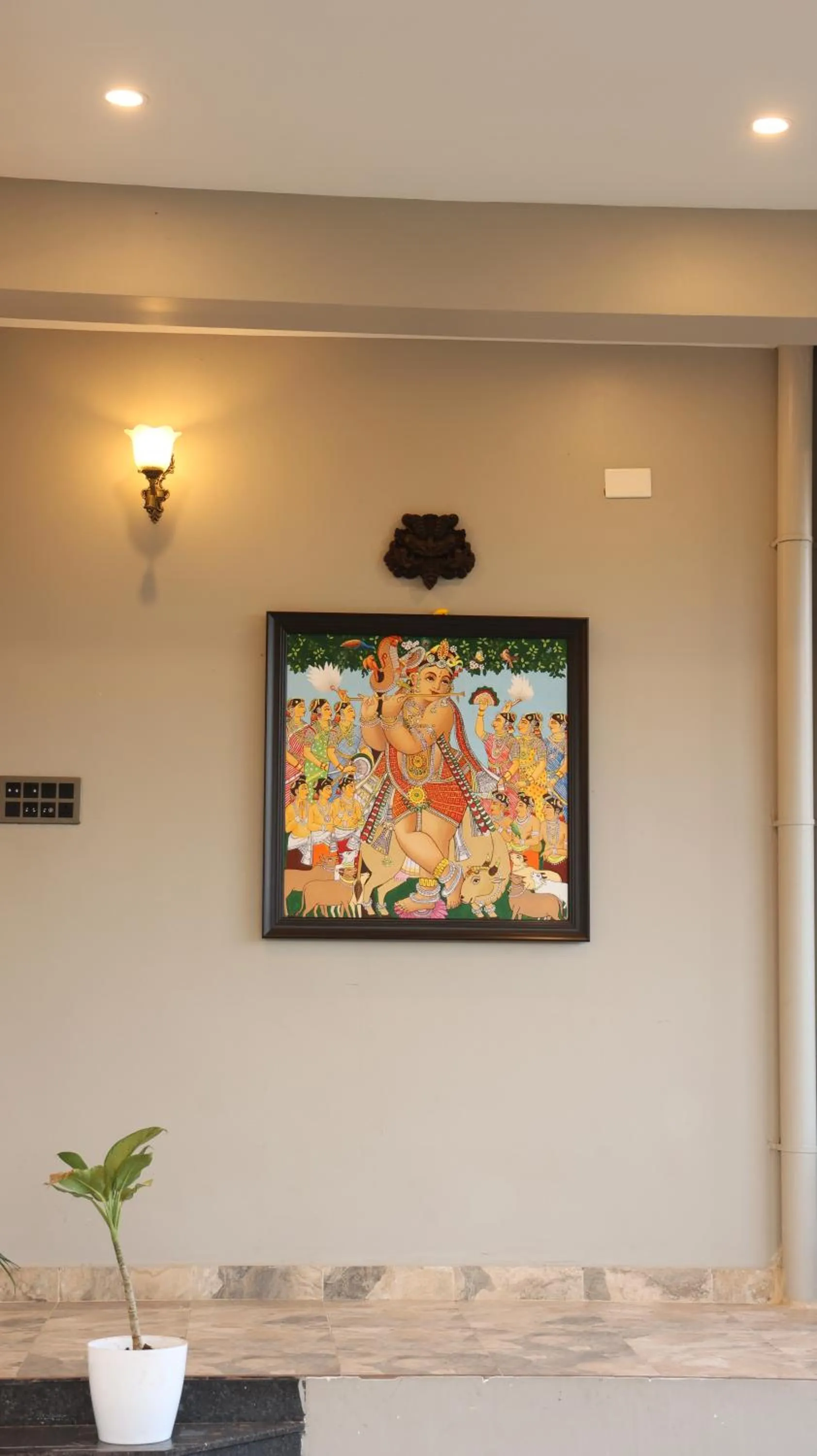 Decorative detail in Dwaraka Resorts