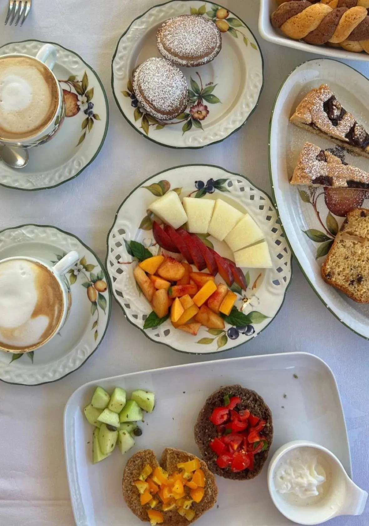 Continental breakfast in Villa Narducci