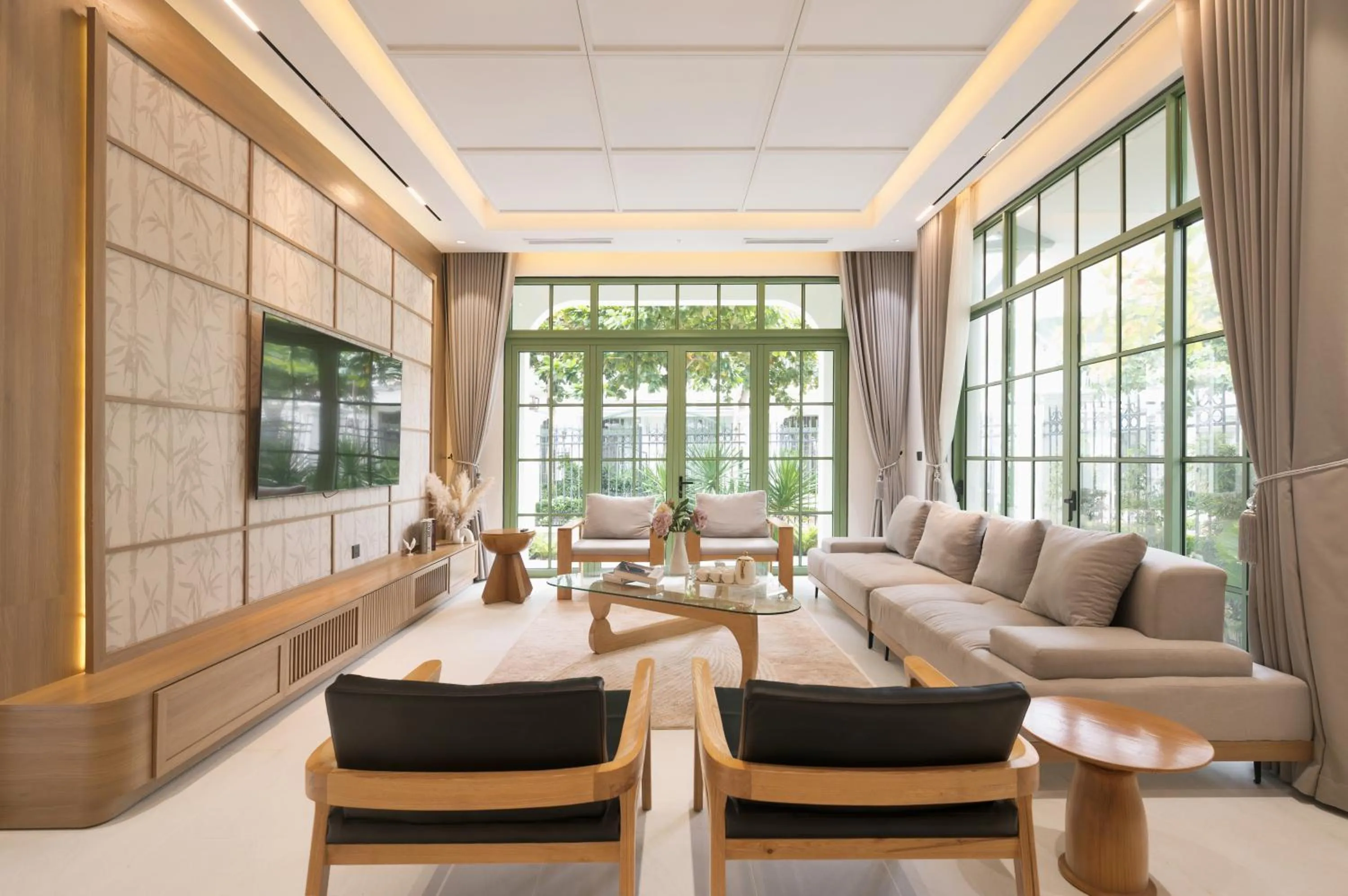 Living room in La isla Apartments & Villas - Sea View & Fireworks Phu Quoc