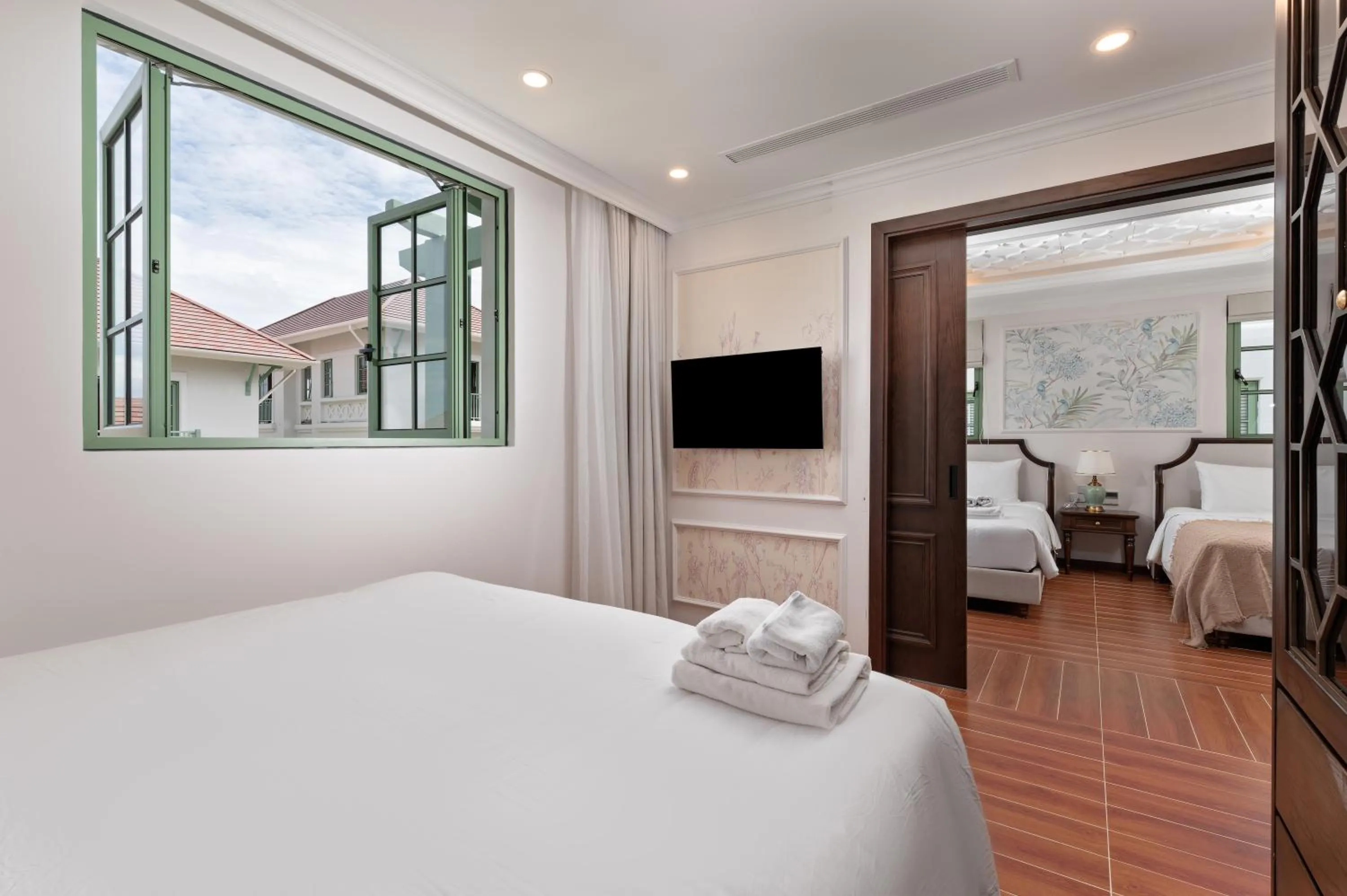 Bed in La isla Apartments & Villas - Sea View & Fireworks Phu Quoc