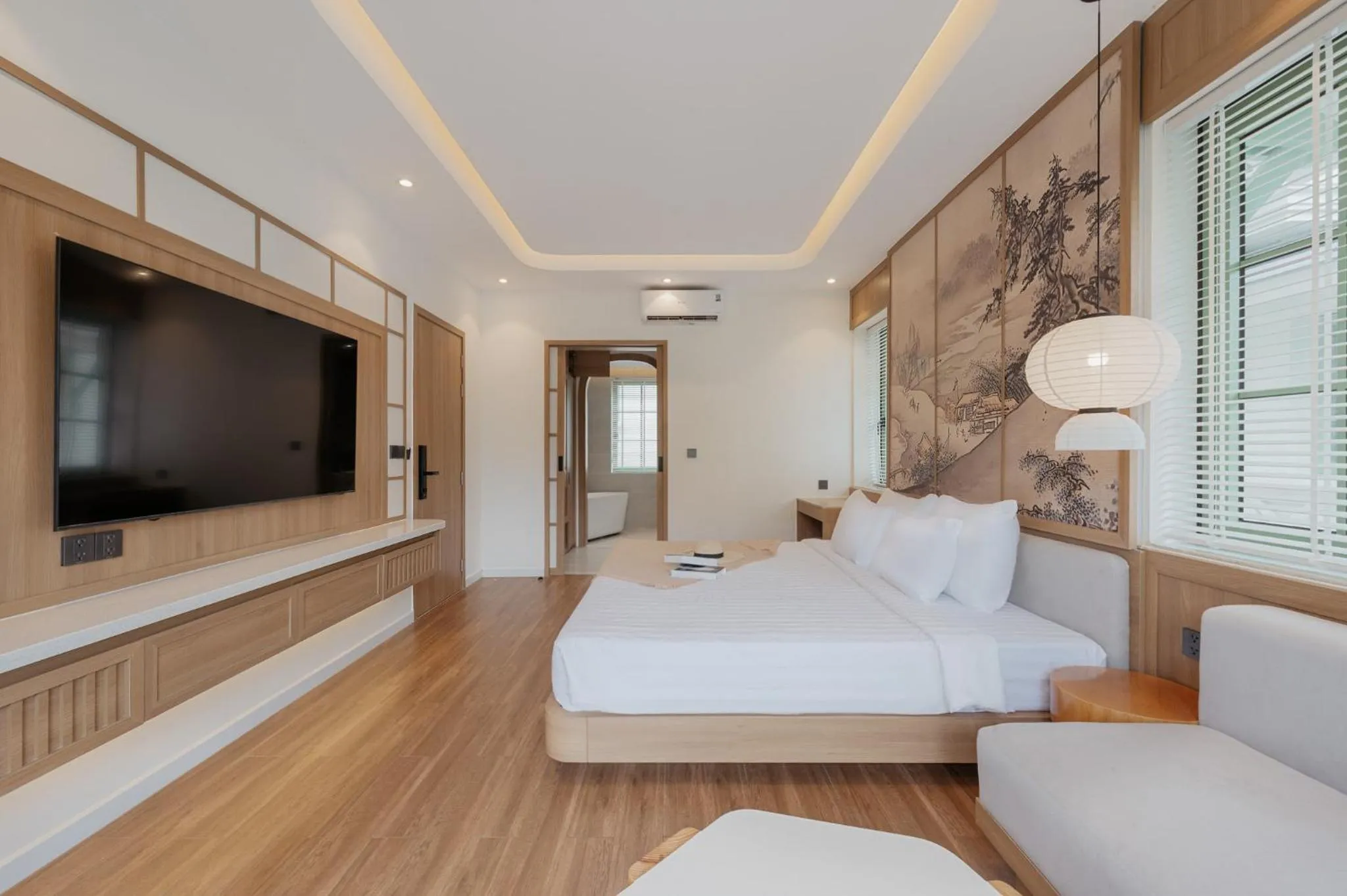 Bed in La isla Apartments & Villas - Sea View & Fireworks Phu Quoc