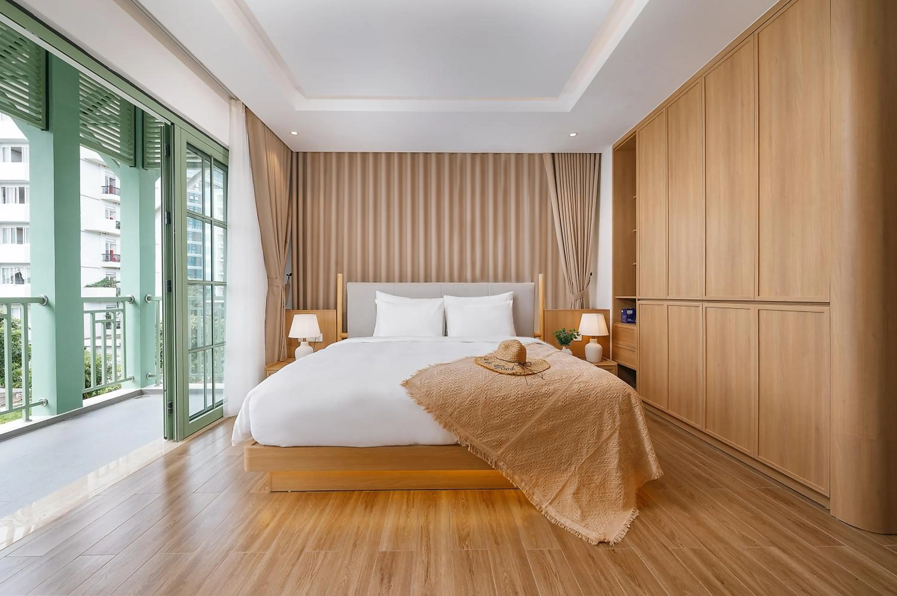 Bed in La isla Apartments & Villas - Sea View & Fireworks Phu Quoc