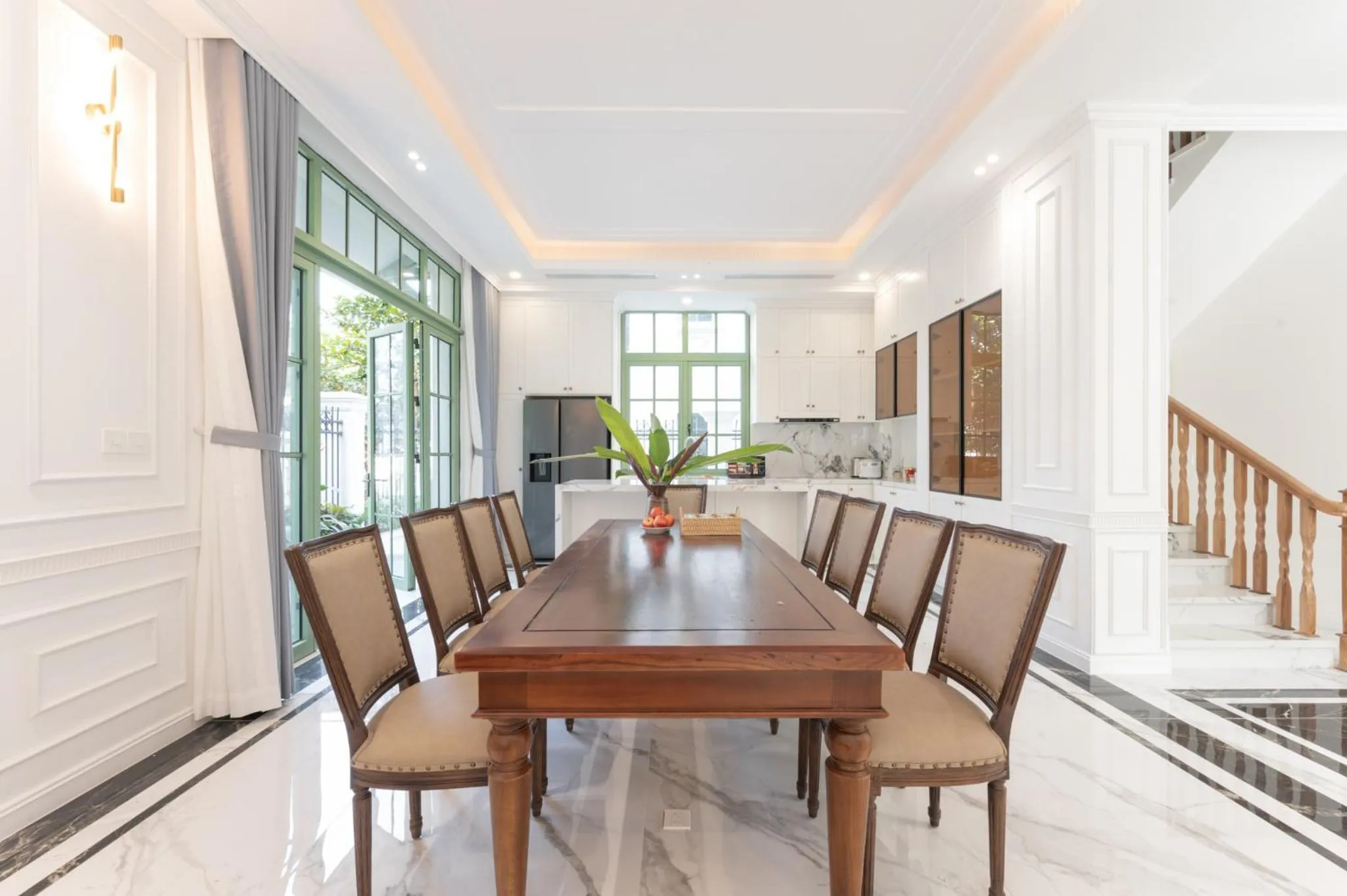 Kitchen or kitchenette in La isla Apartments & Villas - Sea View & Fireworks Phu Quoc