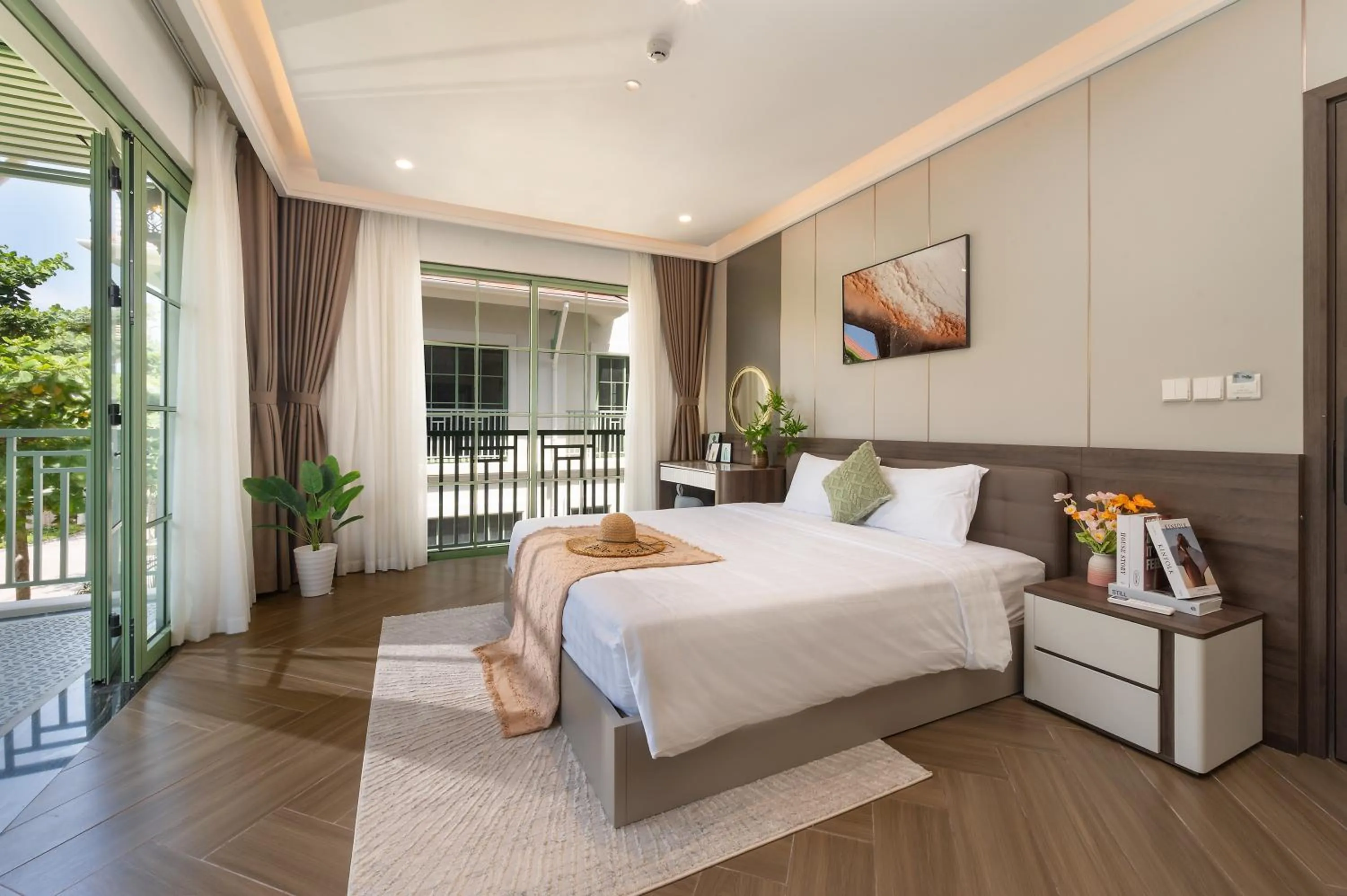 Bed in La isla Apartments & Villas - Sea View & Fireworks Phu Quoc