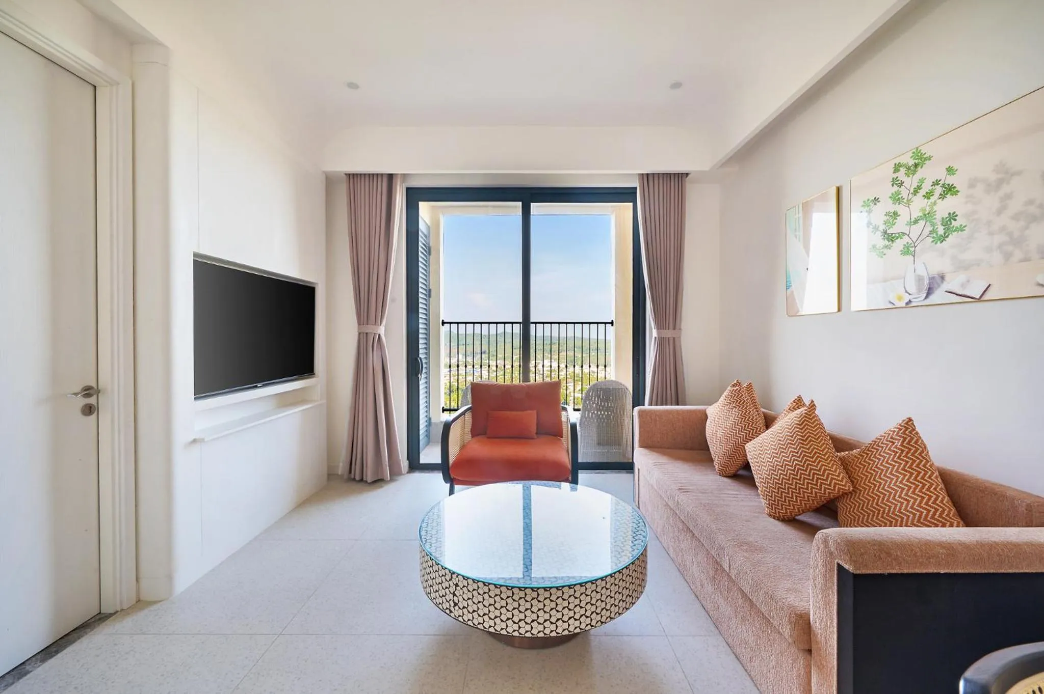 Living room in La isla Apartments & Villas - Sea View & Fireworks Phu Quoc