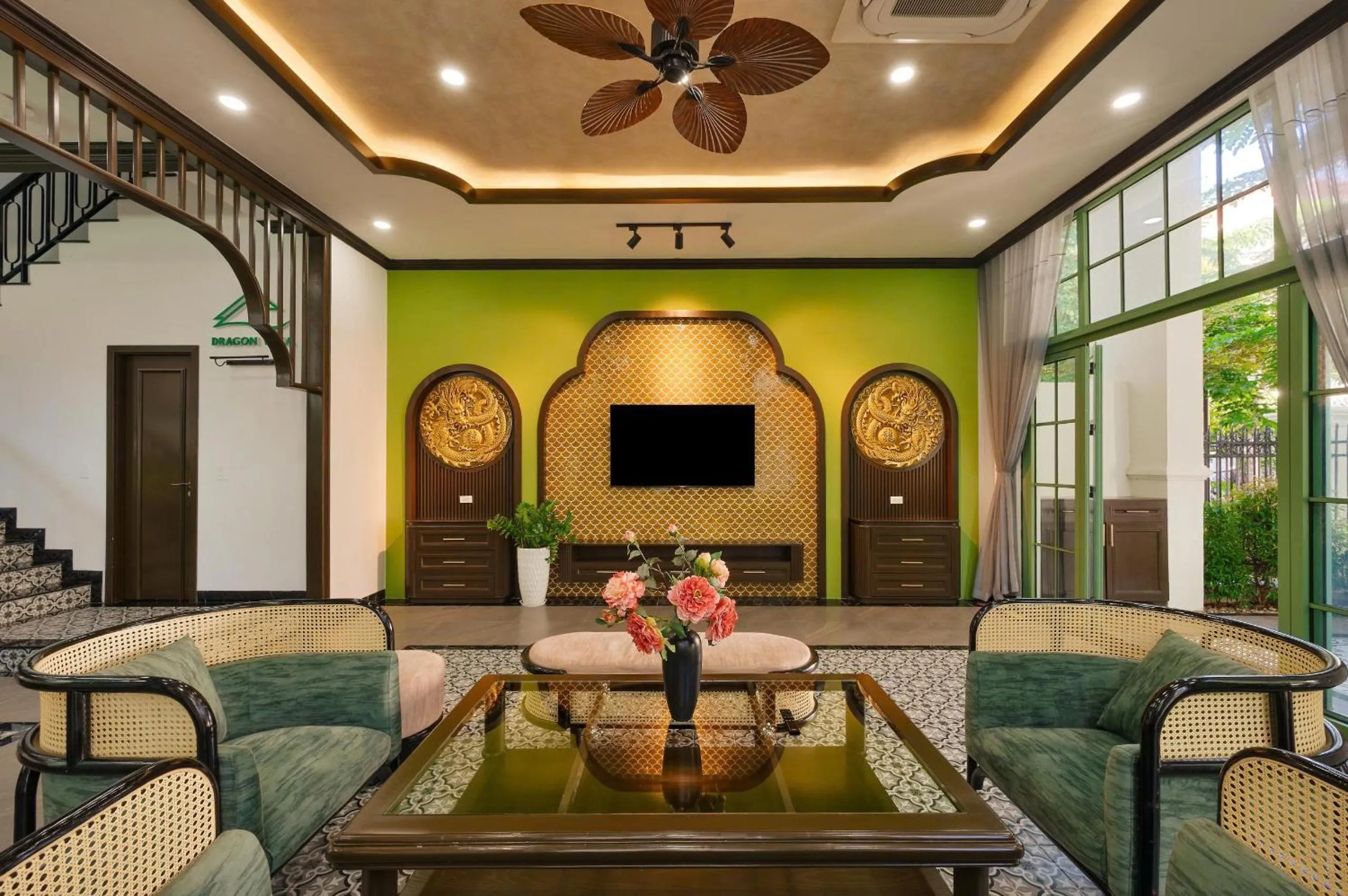 Living room in La isla Apartments & Villas - Sea View & Fireworks Phu Quoc