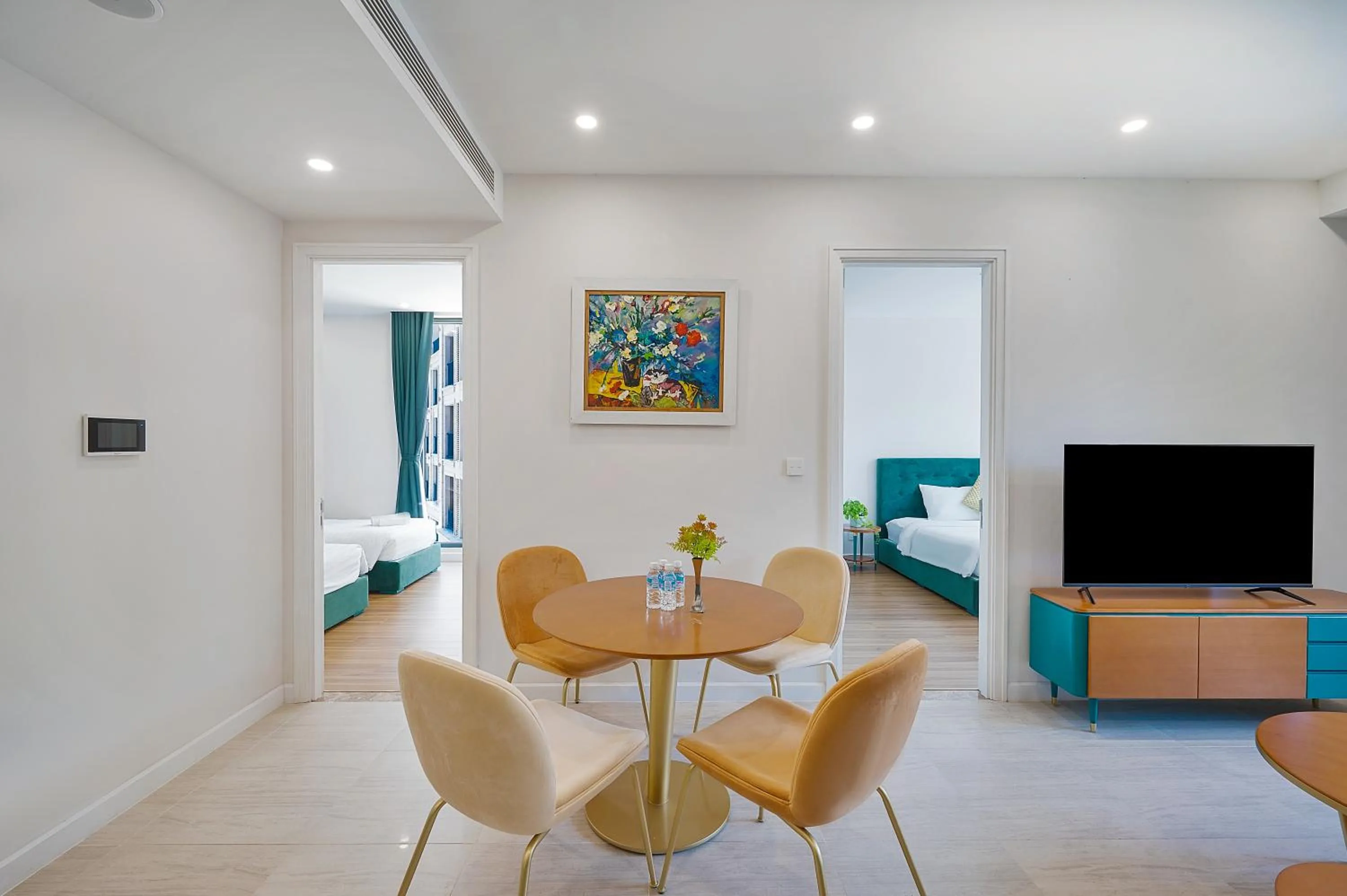 Living room in La isla Apartments & Villas - Sea View & Fireworks Phu Quoc