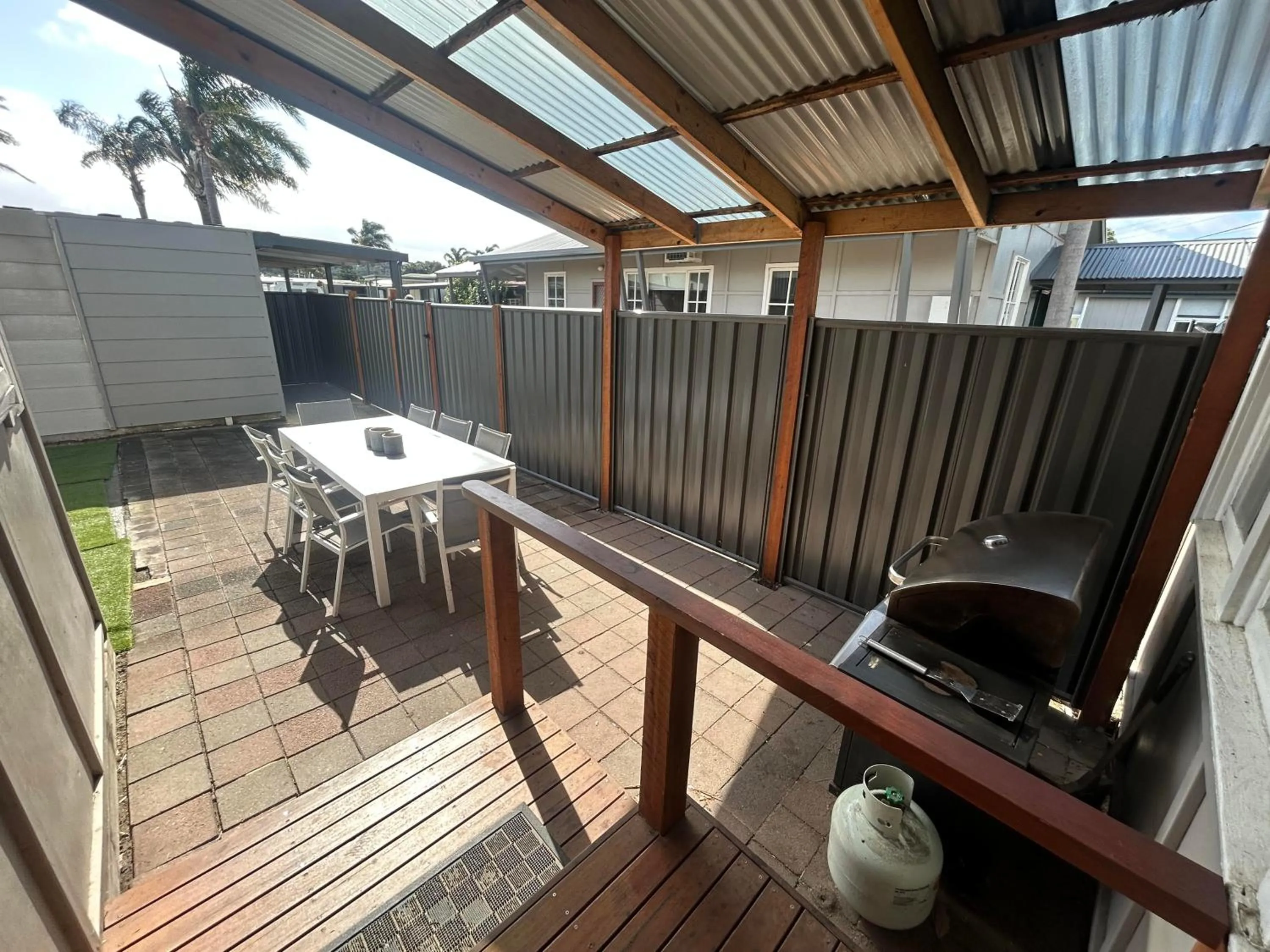 Patio in Echo Beach Tourist Park