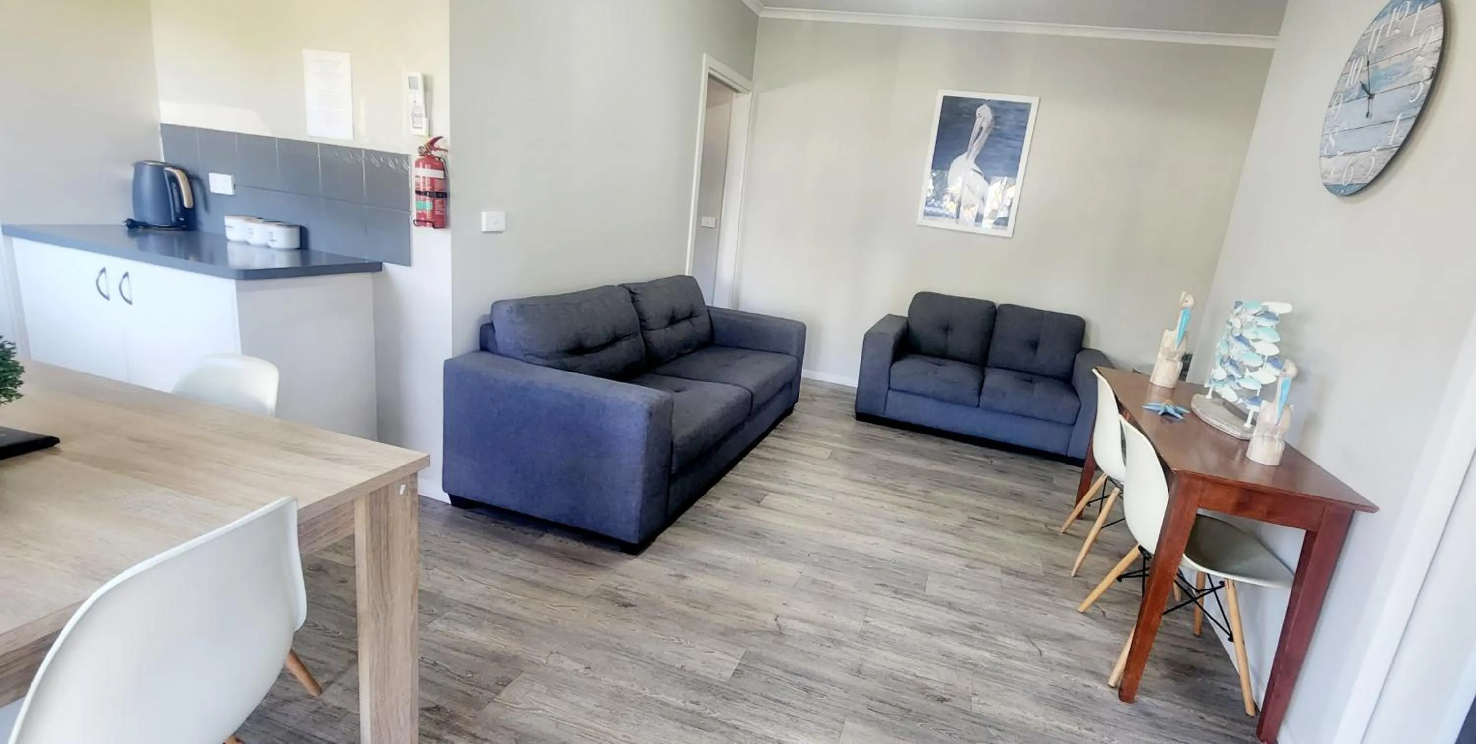 Living room in Echo Beach Tourist Park