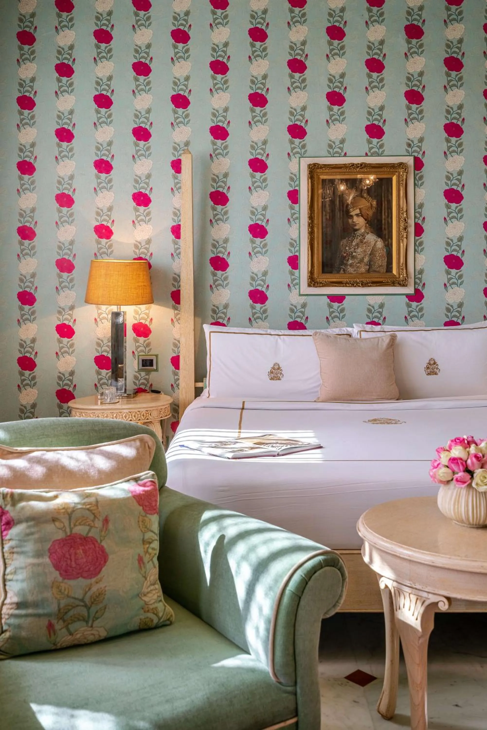 Bedroom, Bed in Rajmahal Palace RAAS