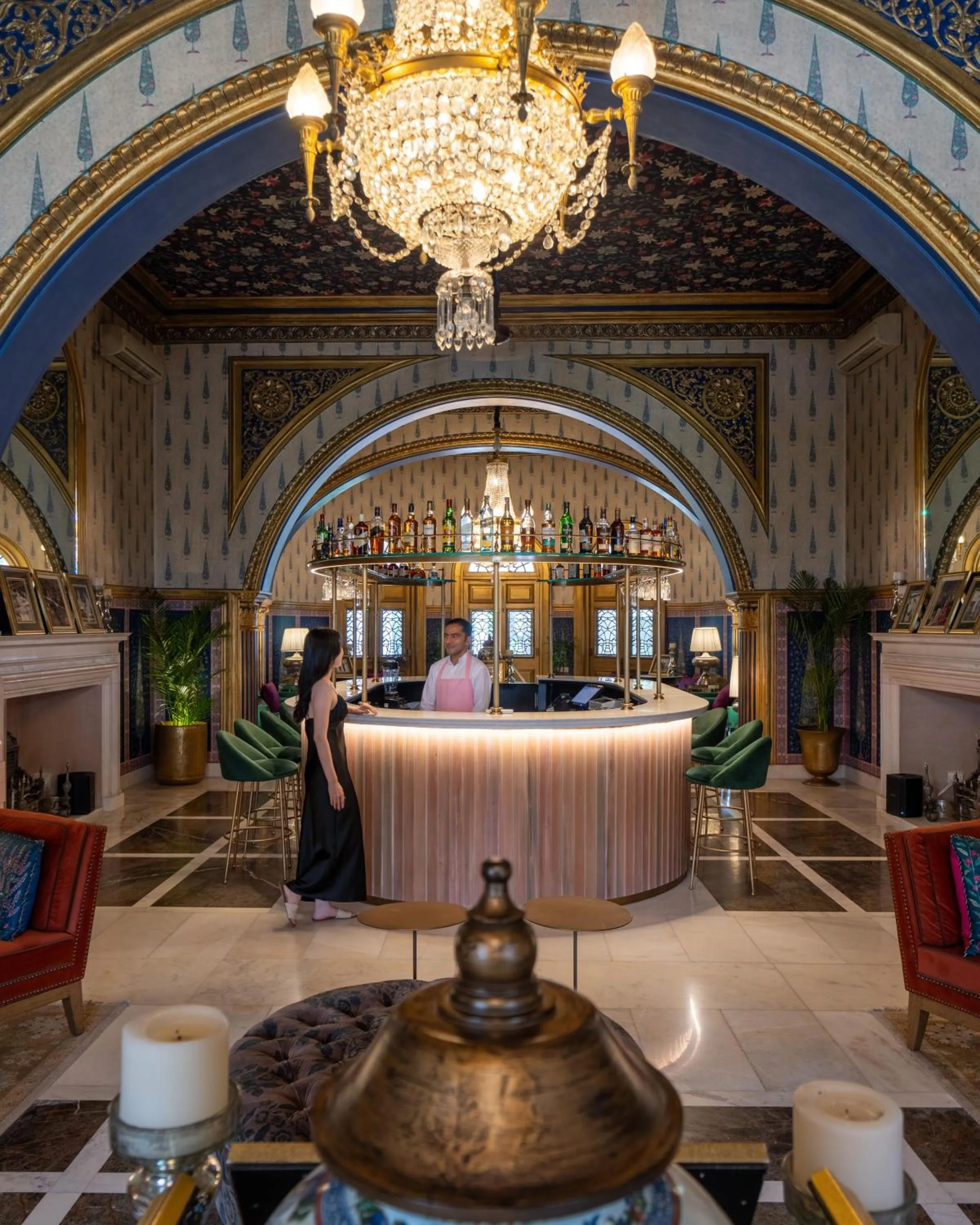 Lounge or bar in Rajmahal Palace RAAS