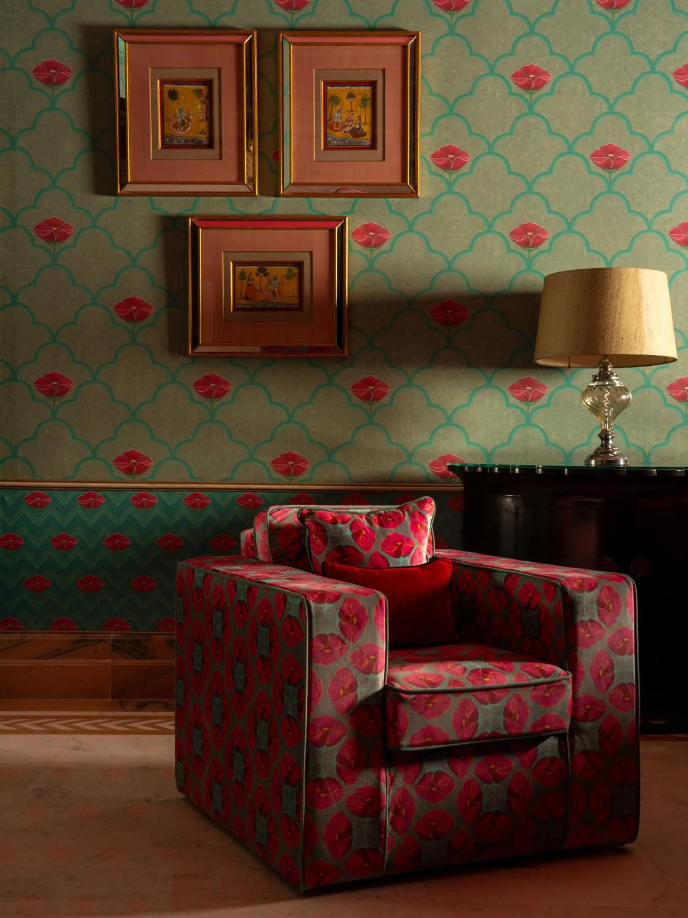 Seating area in Rajmahal Palace RAAS