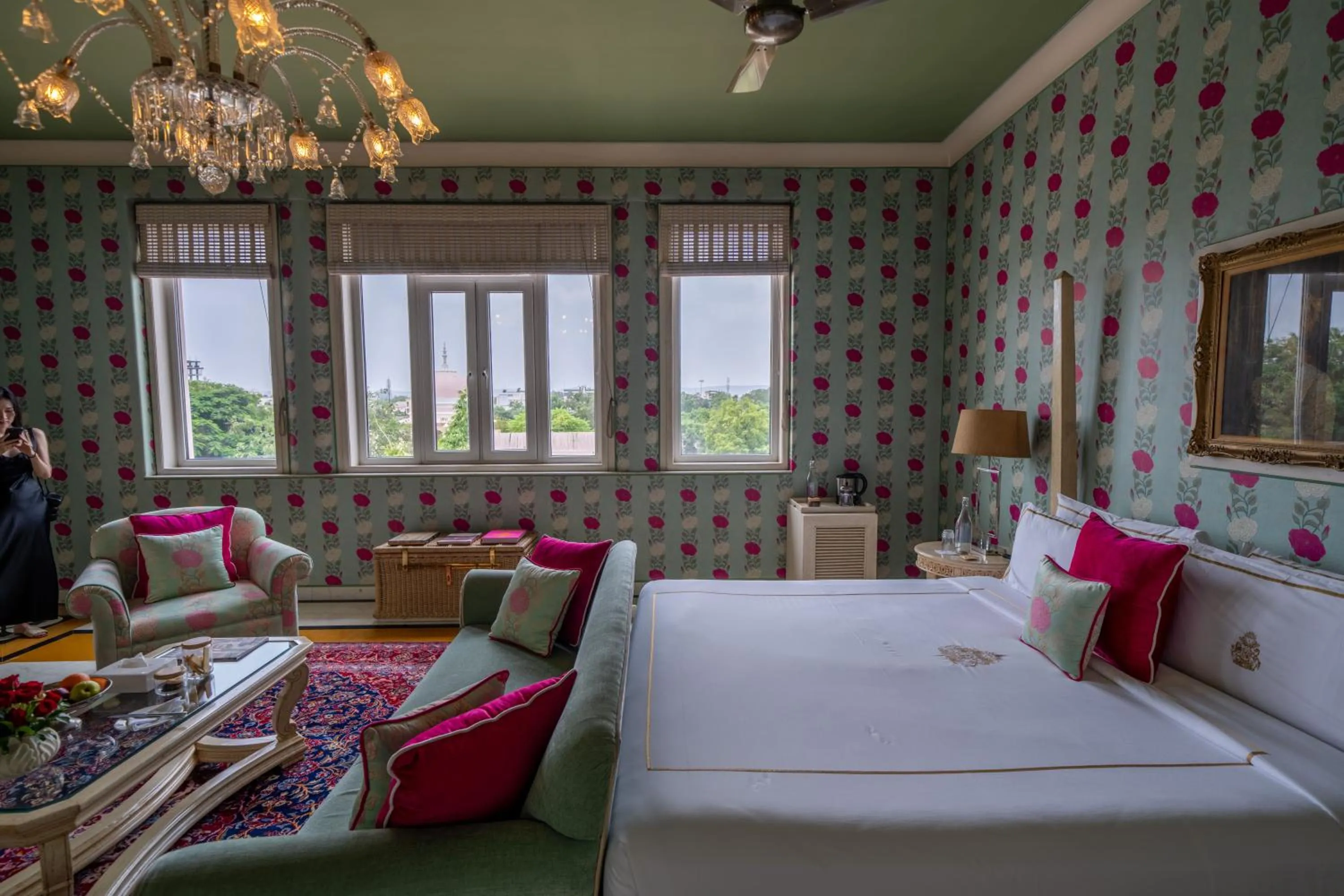 Bedroom, Bed in Rajmahal Palace RAAS