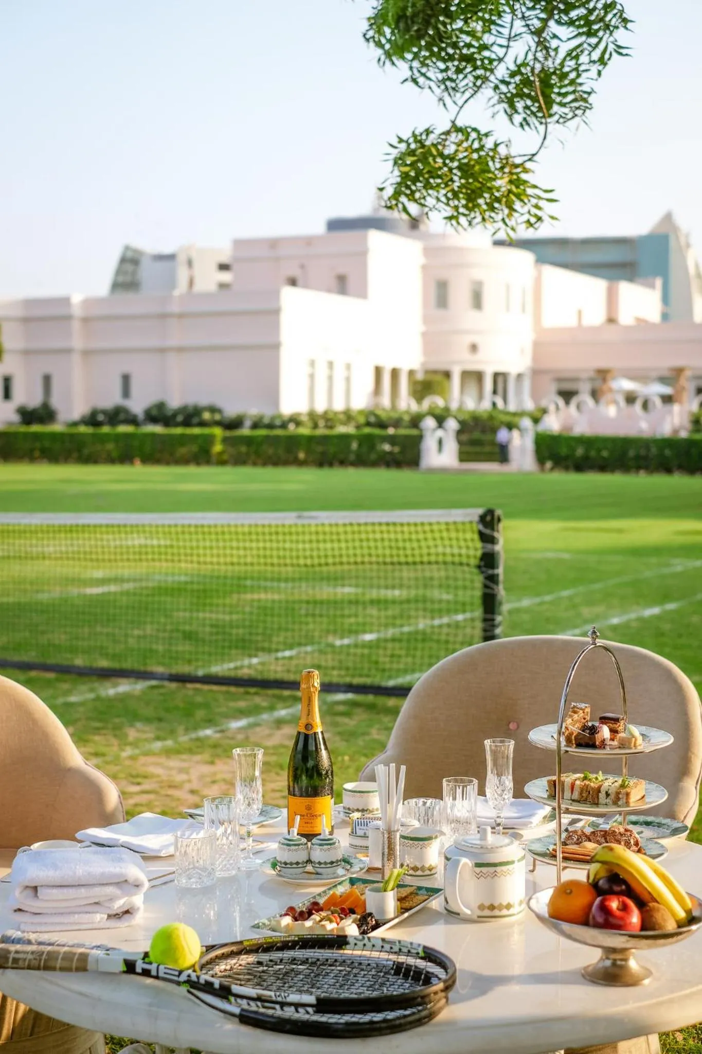Tennis court in Rajmahal Palace RAAS