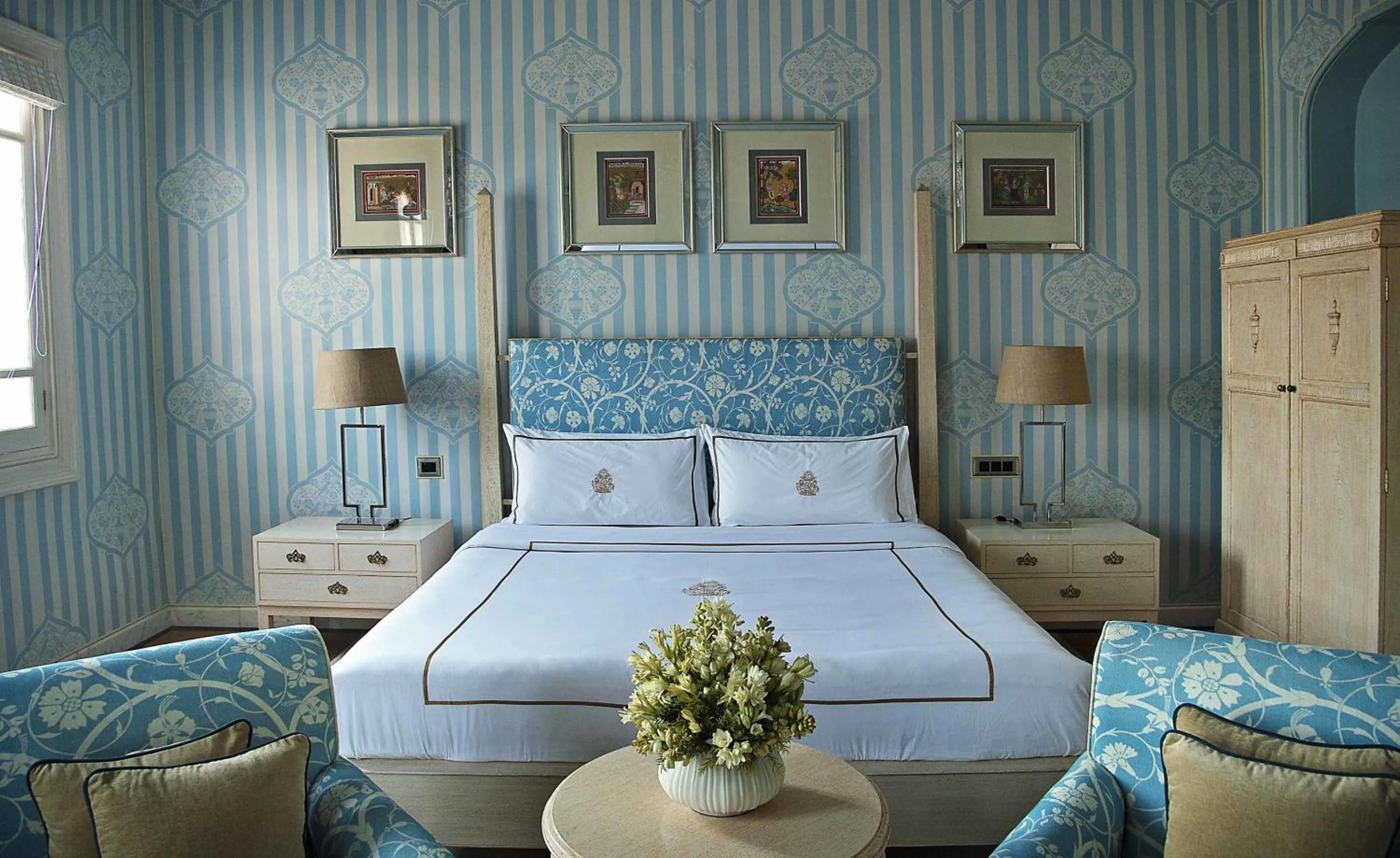 Bedroom, Bed in Rajmahal Palace RAAS