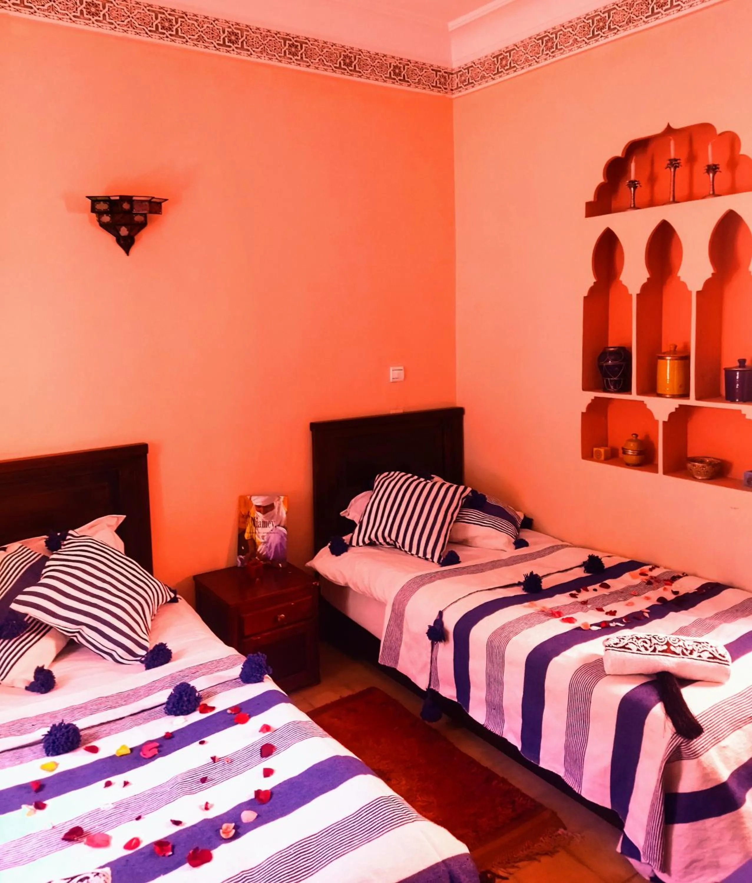 Bed in Riad Dar Mamouni