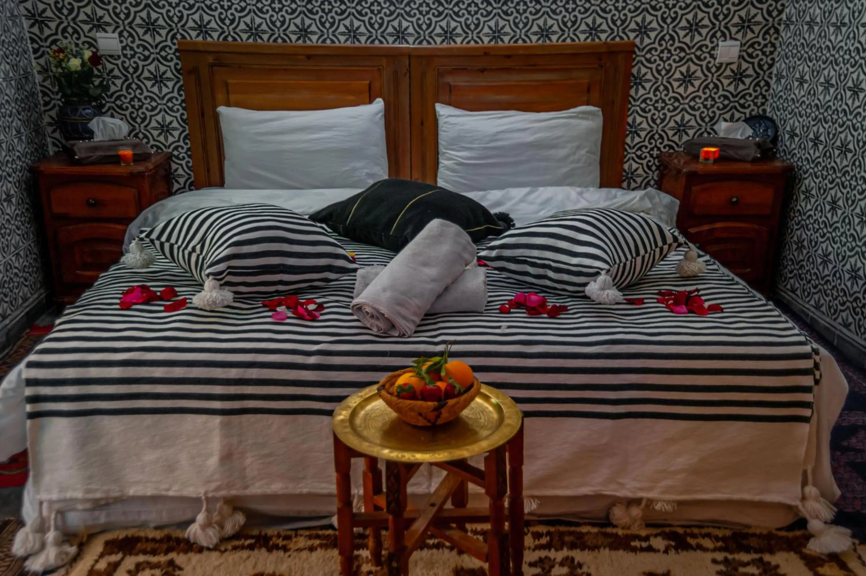 Bed in Riad Dar Mamouni