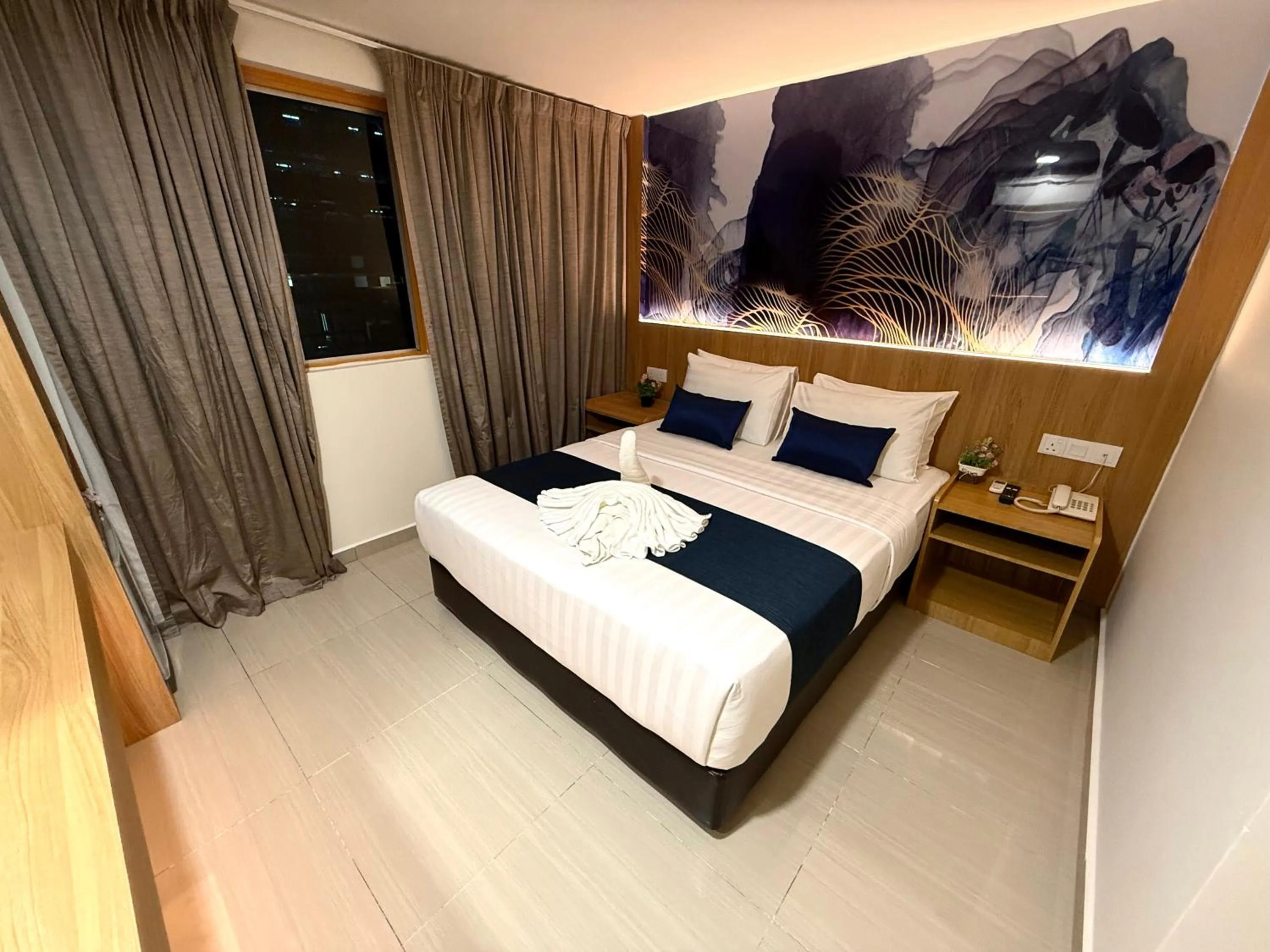 Bed in ESSY Hotel KL Sentral