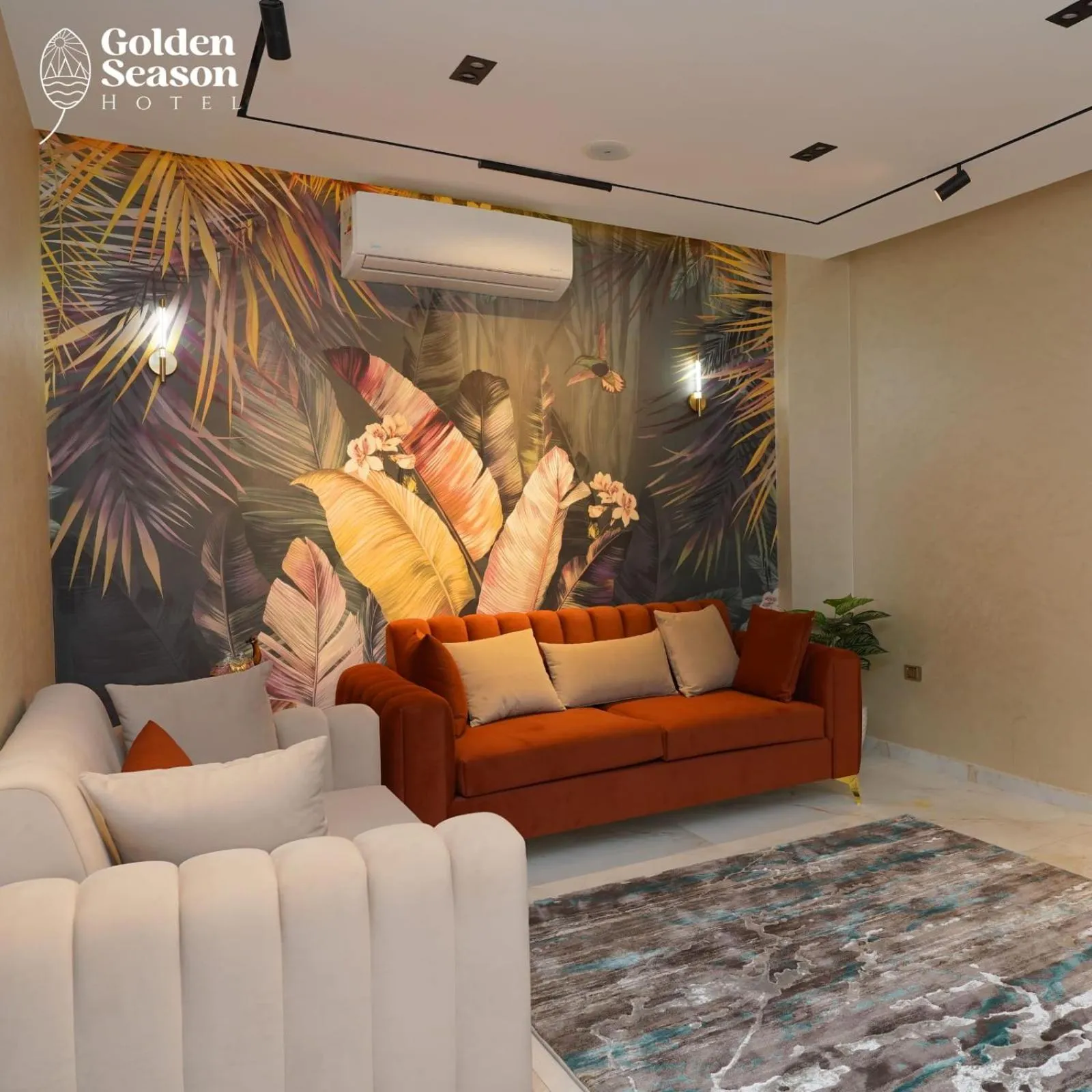 Seating area in Golden Season Hotel