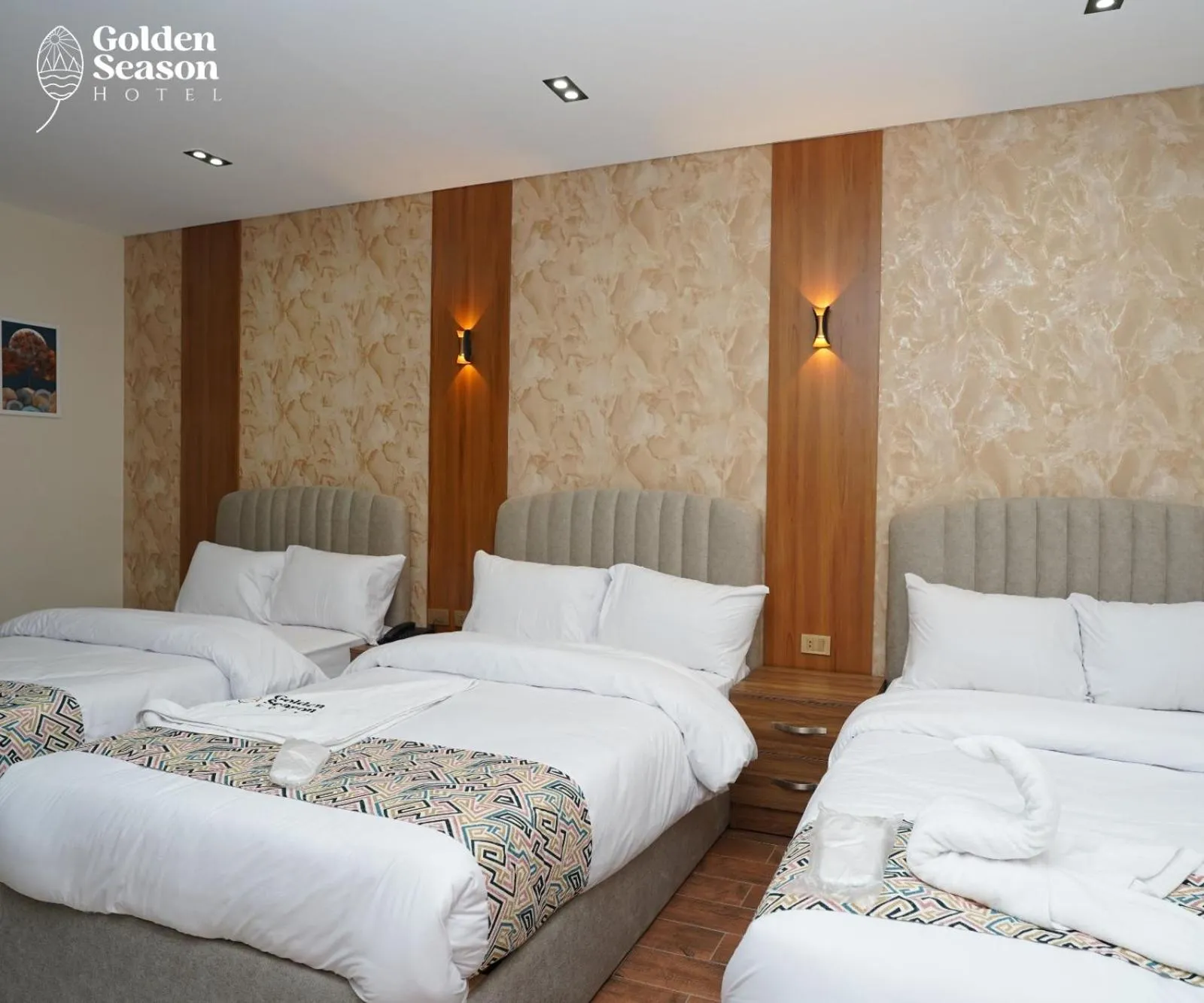 Bed in Golden Season Hotel