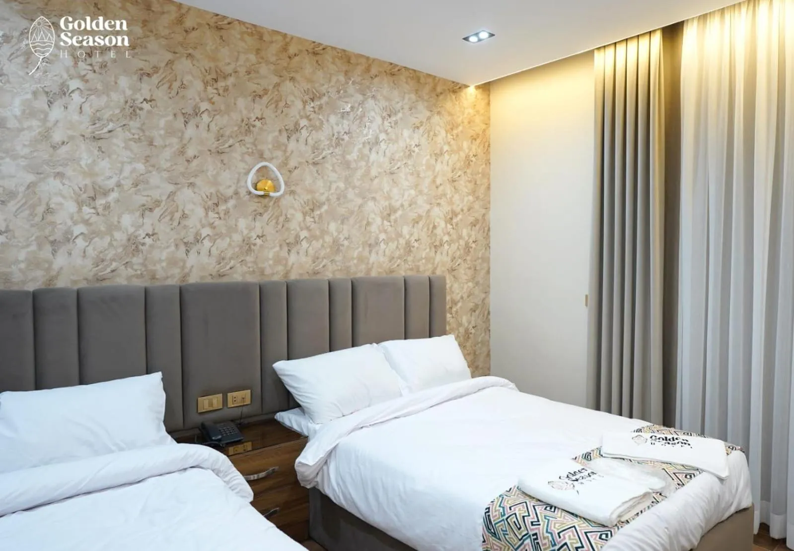 Bed in Golden Season Hotel